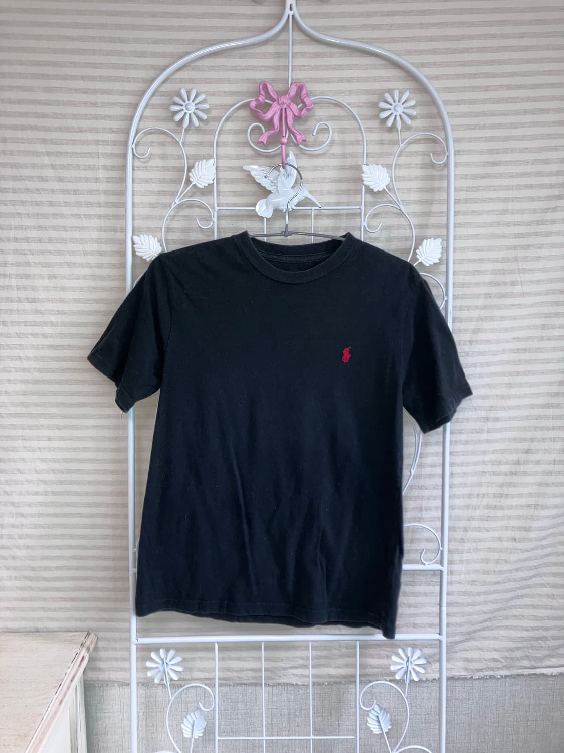 빈티지 블랙 폴로 반팔 티셔츠 y2k 스트릿 갸루 펑키 445 fabri 상품이미지1