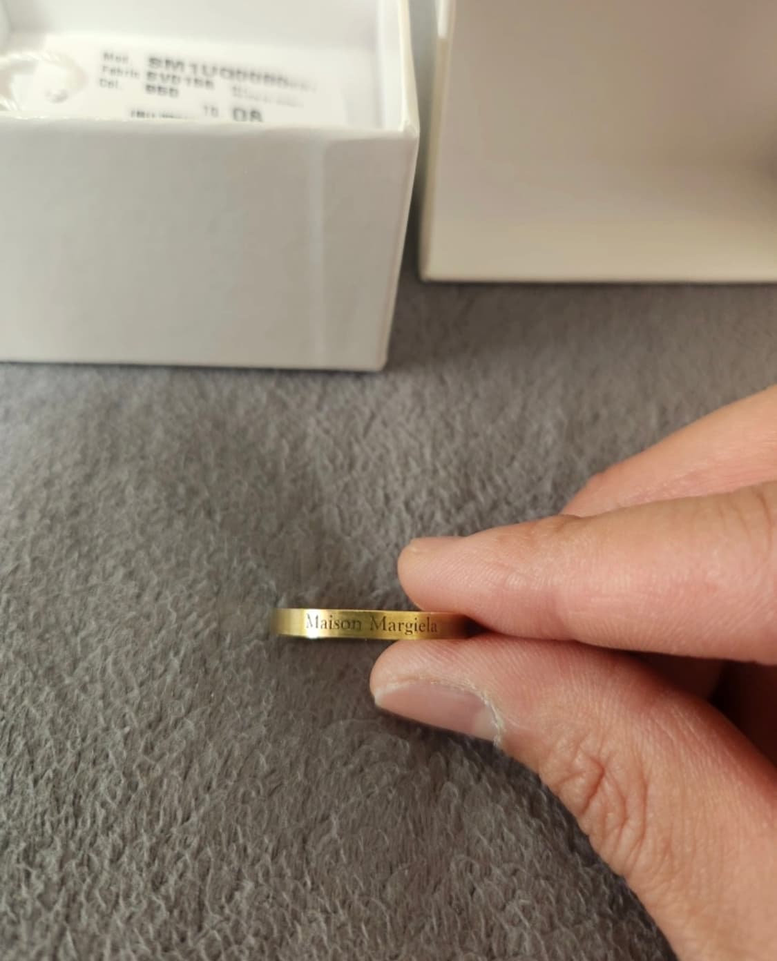 (새상품) 마르지엘라 로고링 8사이즈 상품이미지3