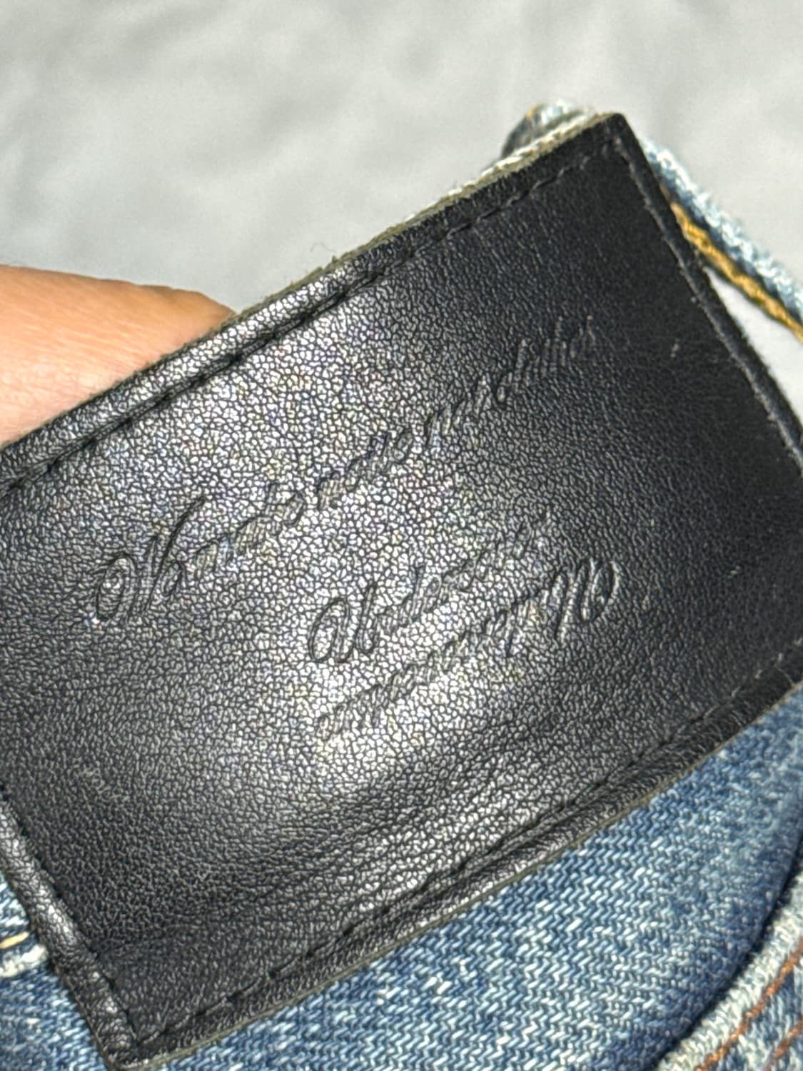 언더커버 04AW 번개 데님진 상품이미지7