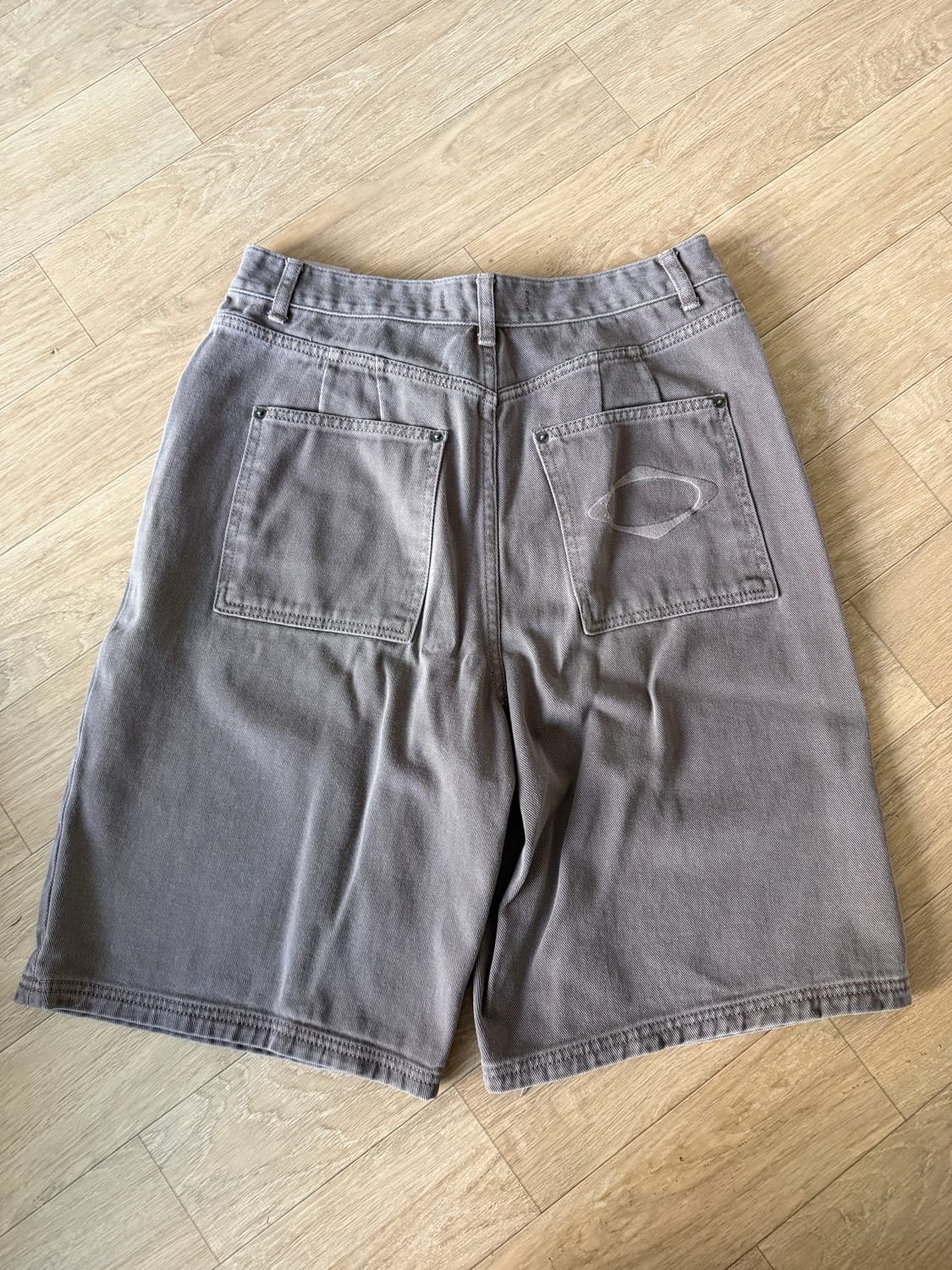 미스치프 로즈 브라운 버뮤다 데님 팬츠 반바지 상품이미지2