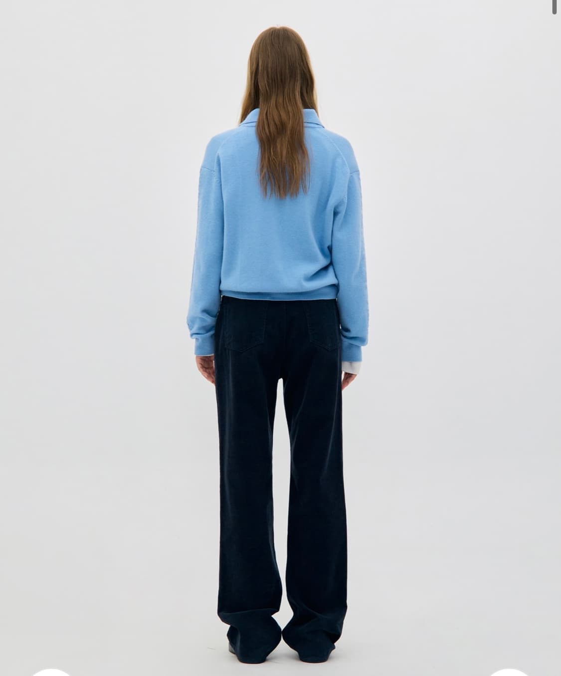 로우클래식 로클 코듀로이 부츠컷 팬츠 네이비 상품이미지2