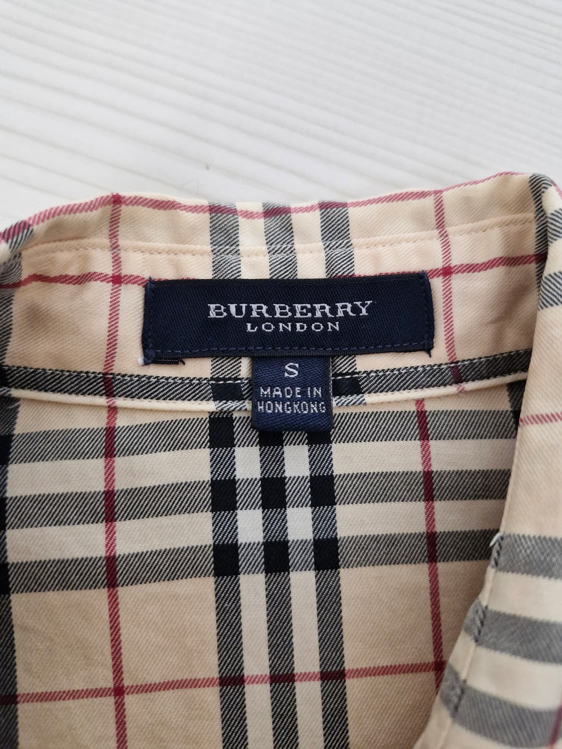 버버리(BURBERRY)노바체크 슬림핏 하프 셔츠 상품이미지5