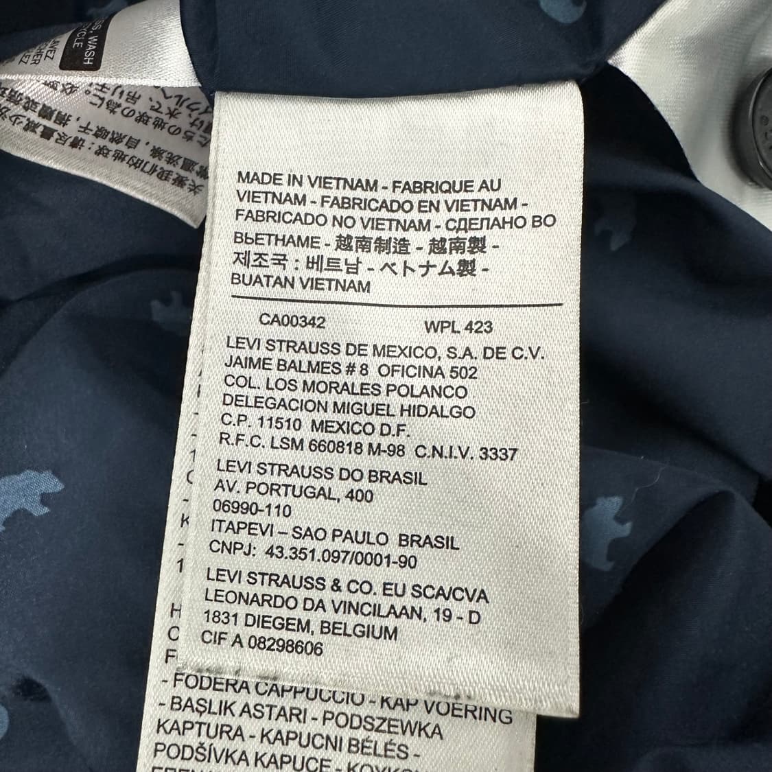 리바이스 데님 베스트 패딩 점퍼 상품이미지5