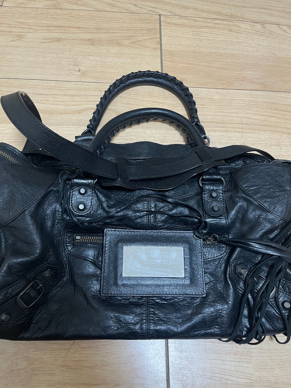 발렌시아가 모터백 블랙 상품이미지3