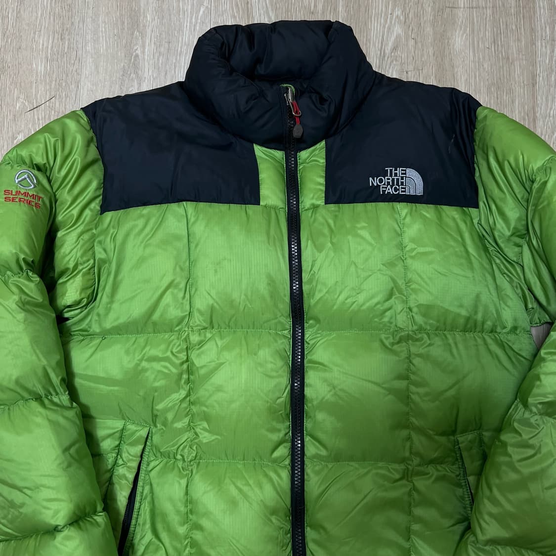 노스페이스 써밋시리즈 구스다운 800 그린 눕시 패딩 M/95  상품이미지2