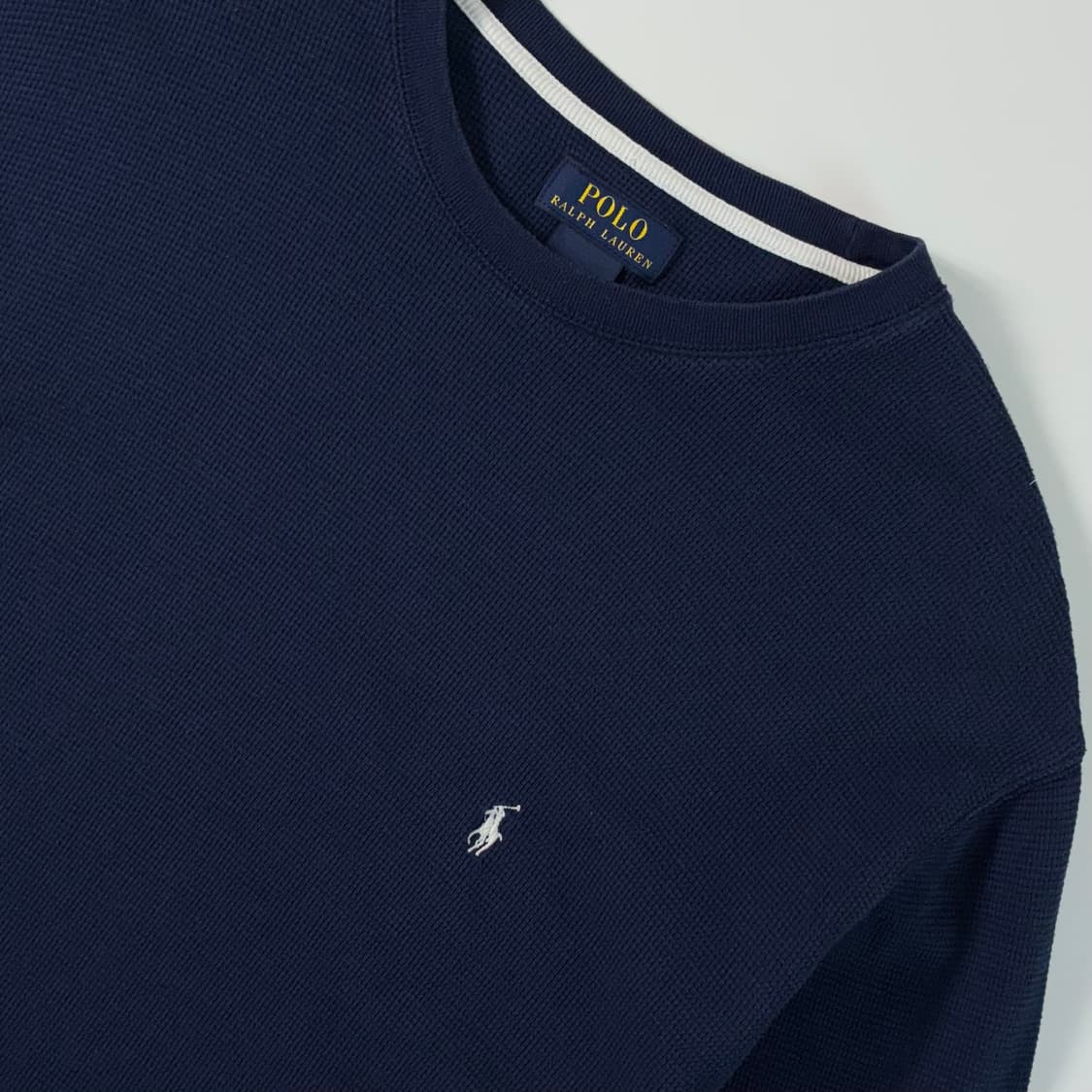 Polo  폴로 랄프로렌 자수 코튼 네이비 와플 니트 상품이미지3