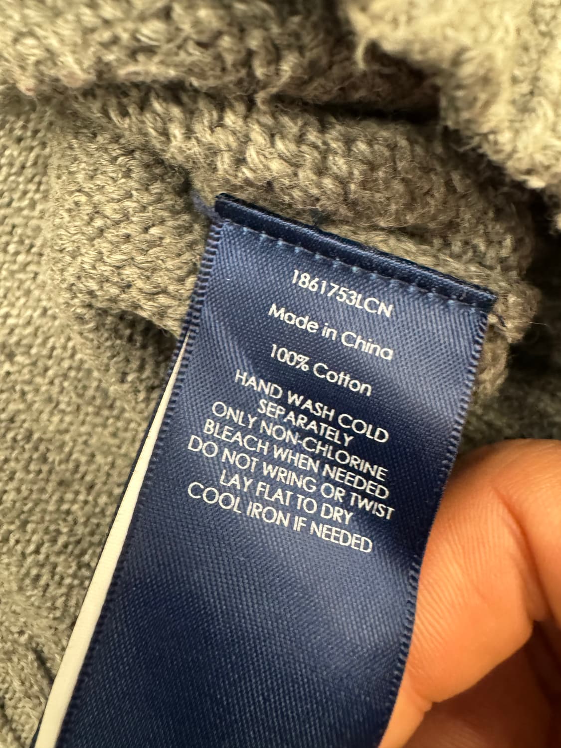 S)폴로 랄프로렌 빈티지 그레이 니트 상품이미지4