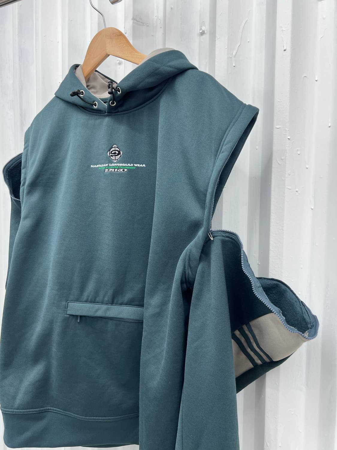 90s Piko 2way zip hoodie 상품이미지4