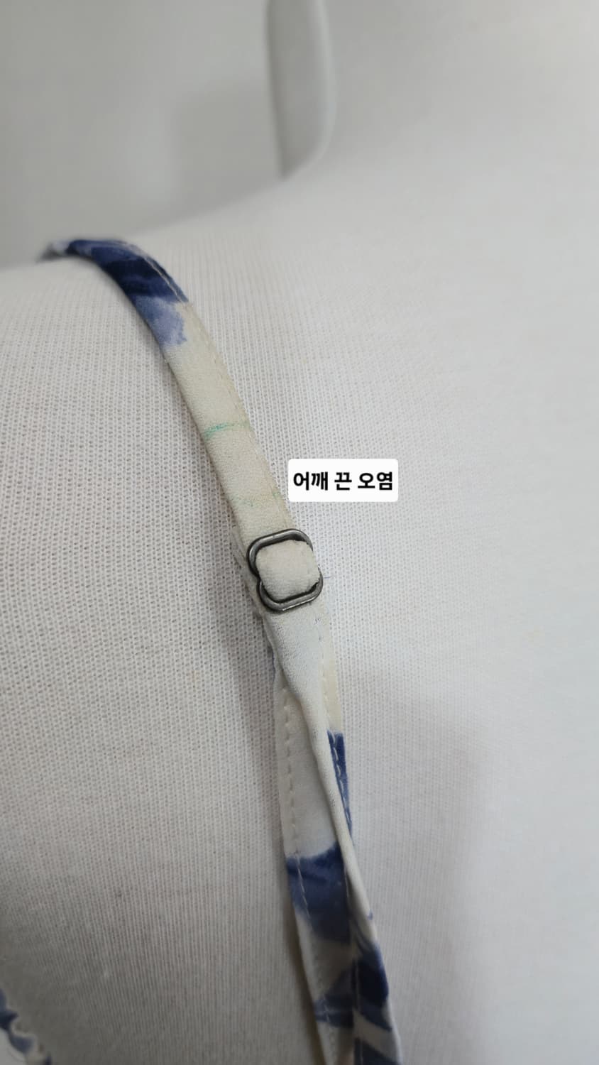 아베크롬비 앤 피치 스모킹 미니 원피스 화이트 블루 플라워 밴딩 상품이미지4