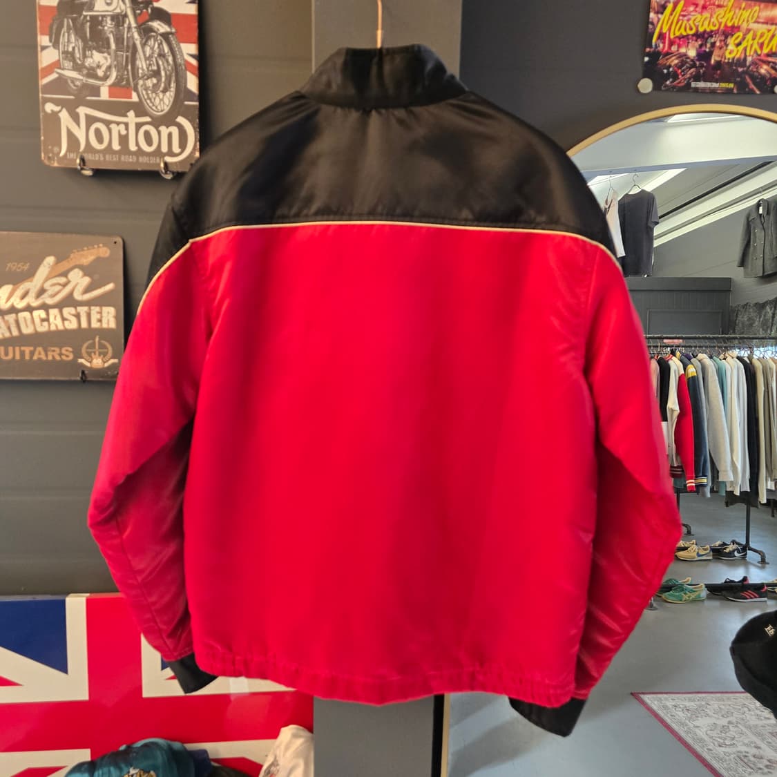 야마하 YAMAHA 레이싱 자켓 레드 블랙 빈티지 상품이미지2