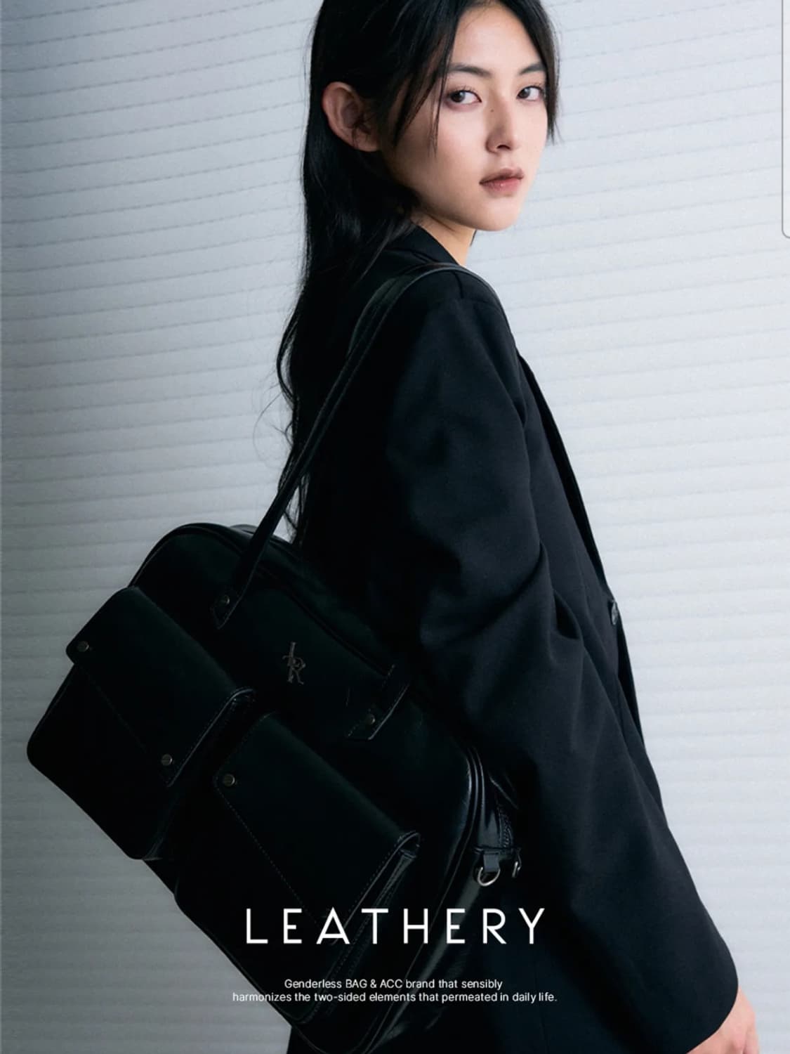 레더리 위켄더 숄더백 [BLACK] 상품이미지2