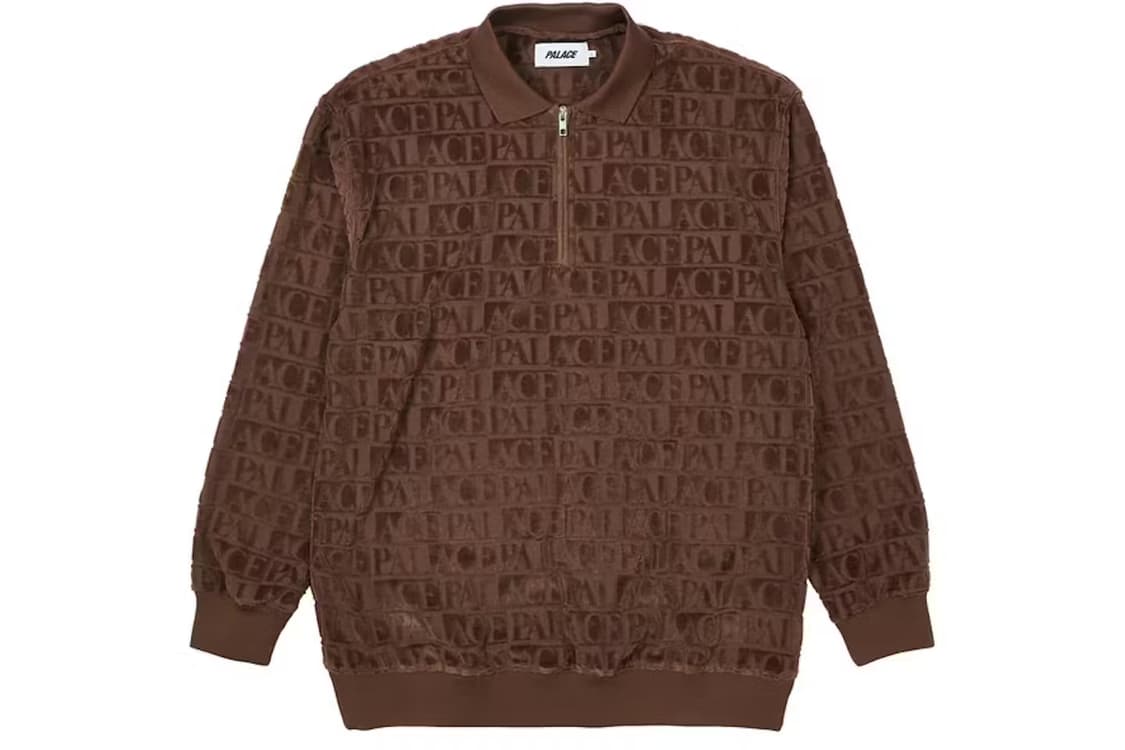 (XL) 22FW 팔라스 도미노 자카드 1/4 집 폴로 크루넥 상품이미지2
