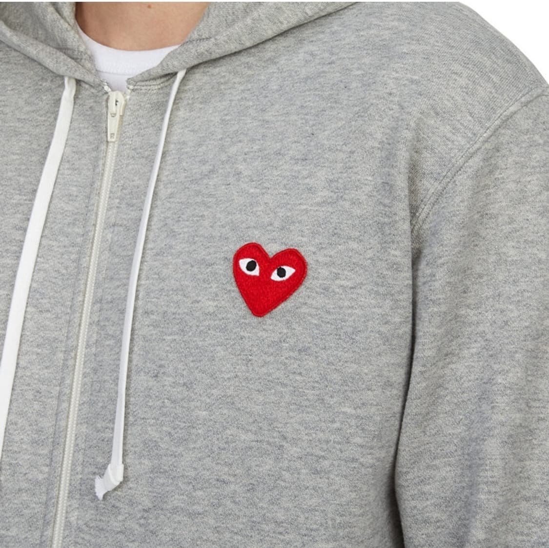 꼼데가르송 후드집업 그레이 XL 상품이미지3