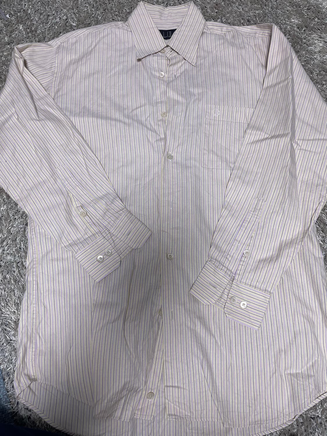 던힐 스트라이프 셔츠 105사이즈 상품이미지1