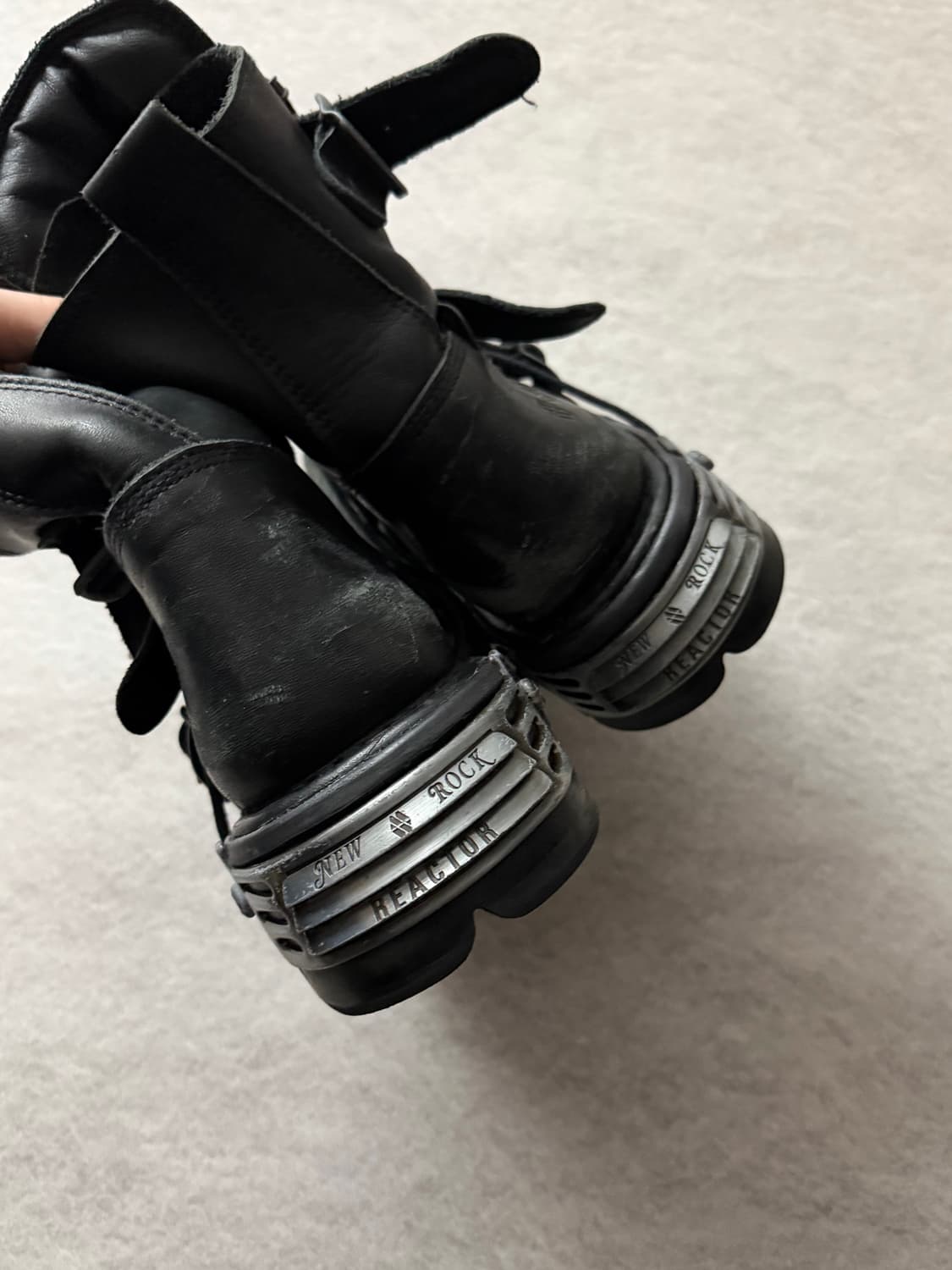 뉴락 메탈릭 하이탑부츠 상품이미지6