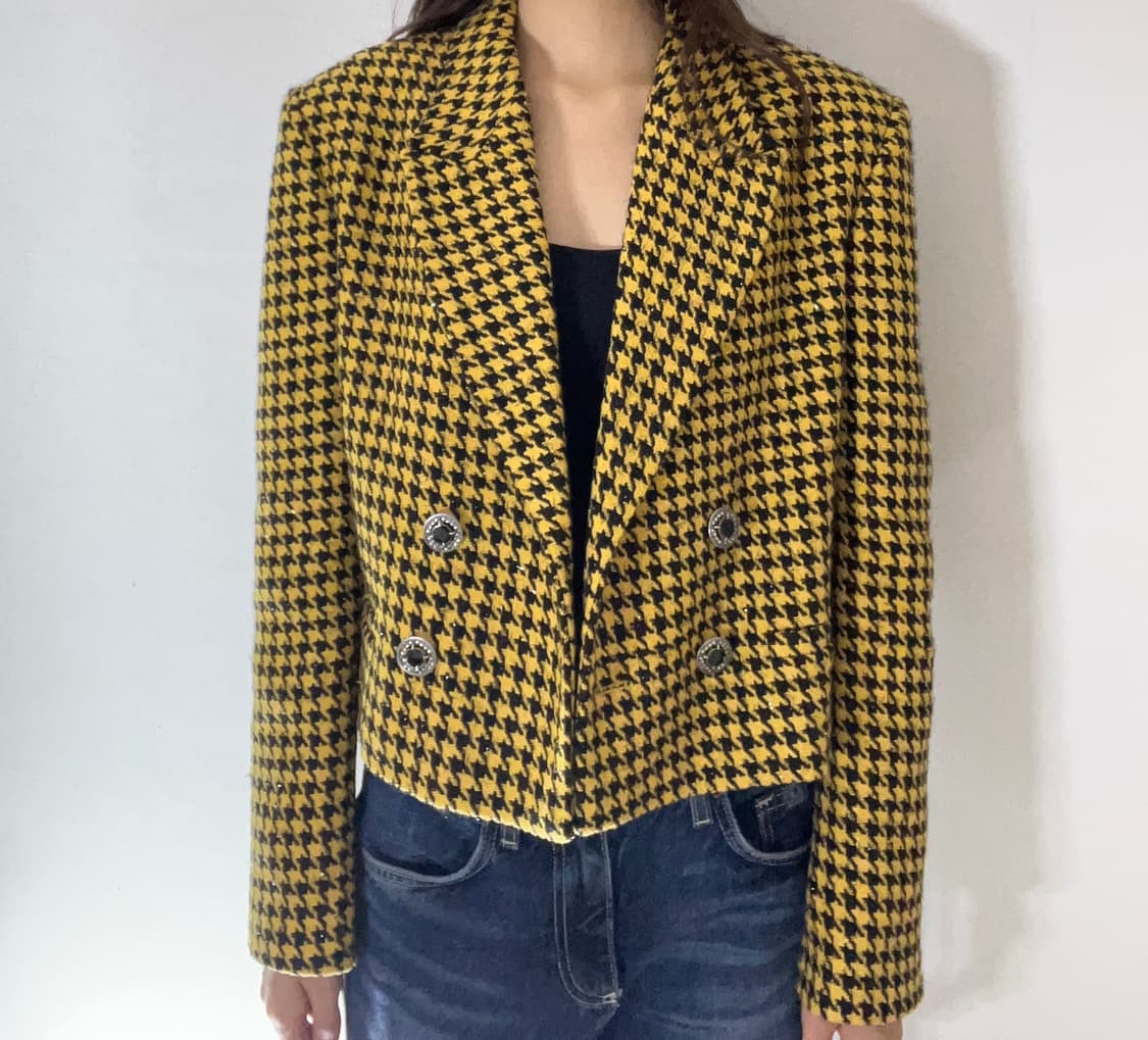 에고이스트 하운드 더블버튼 크롭자켓 상품이미지2