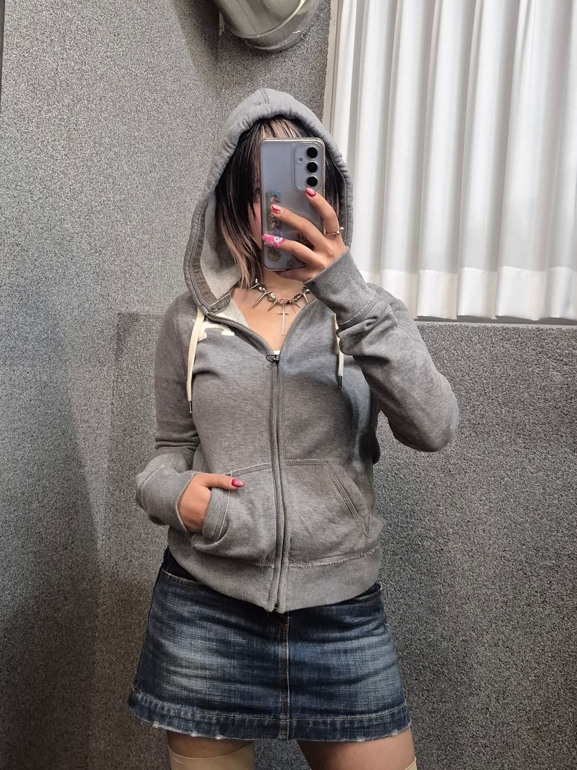 ABERCROMBIE GRAY HOODIE ZIPUP  상품이미지1
