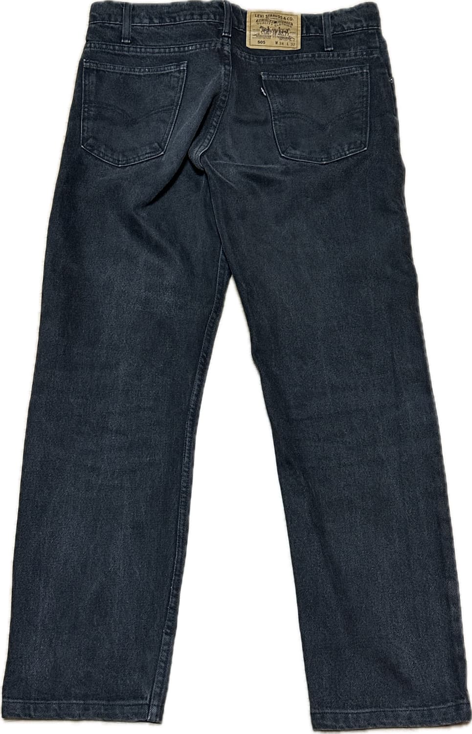 90s 리바이스 usa 505 블랙탭 블랙진 흑청 34/30 상품이미지2