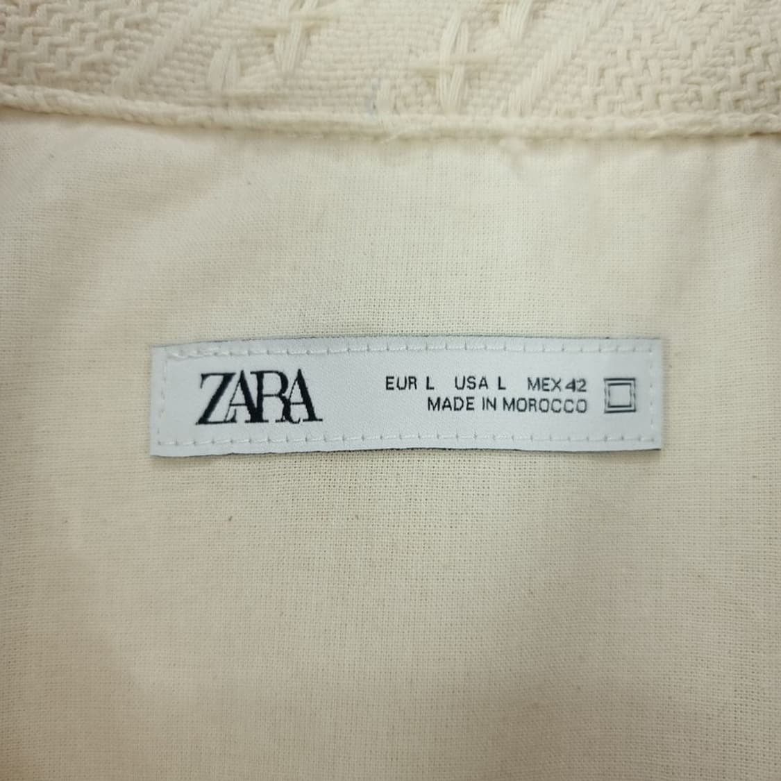 [자라](새상품) 에스닉 패턴 코튼 자켓 아이보리 M19027 상품이미지7