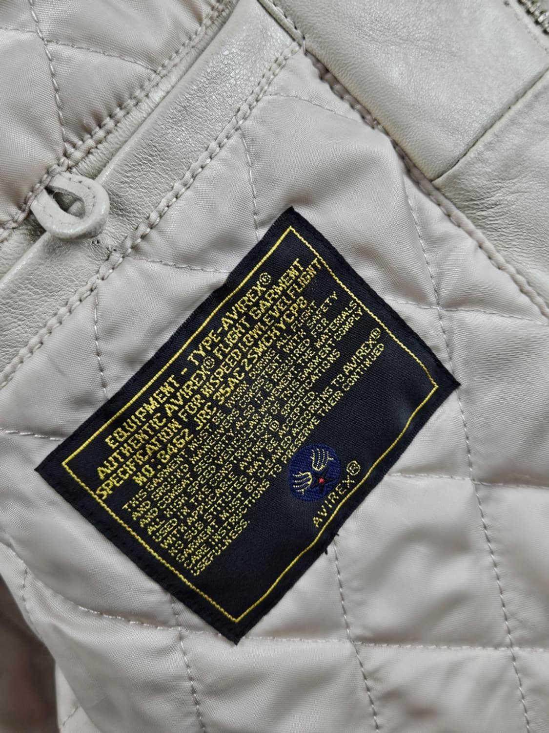 아비렉스 아이콘 가죽 블루종 바시티 자켓 ( M ) / 11109 상품이미지8