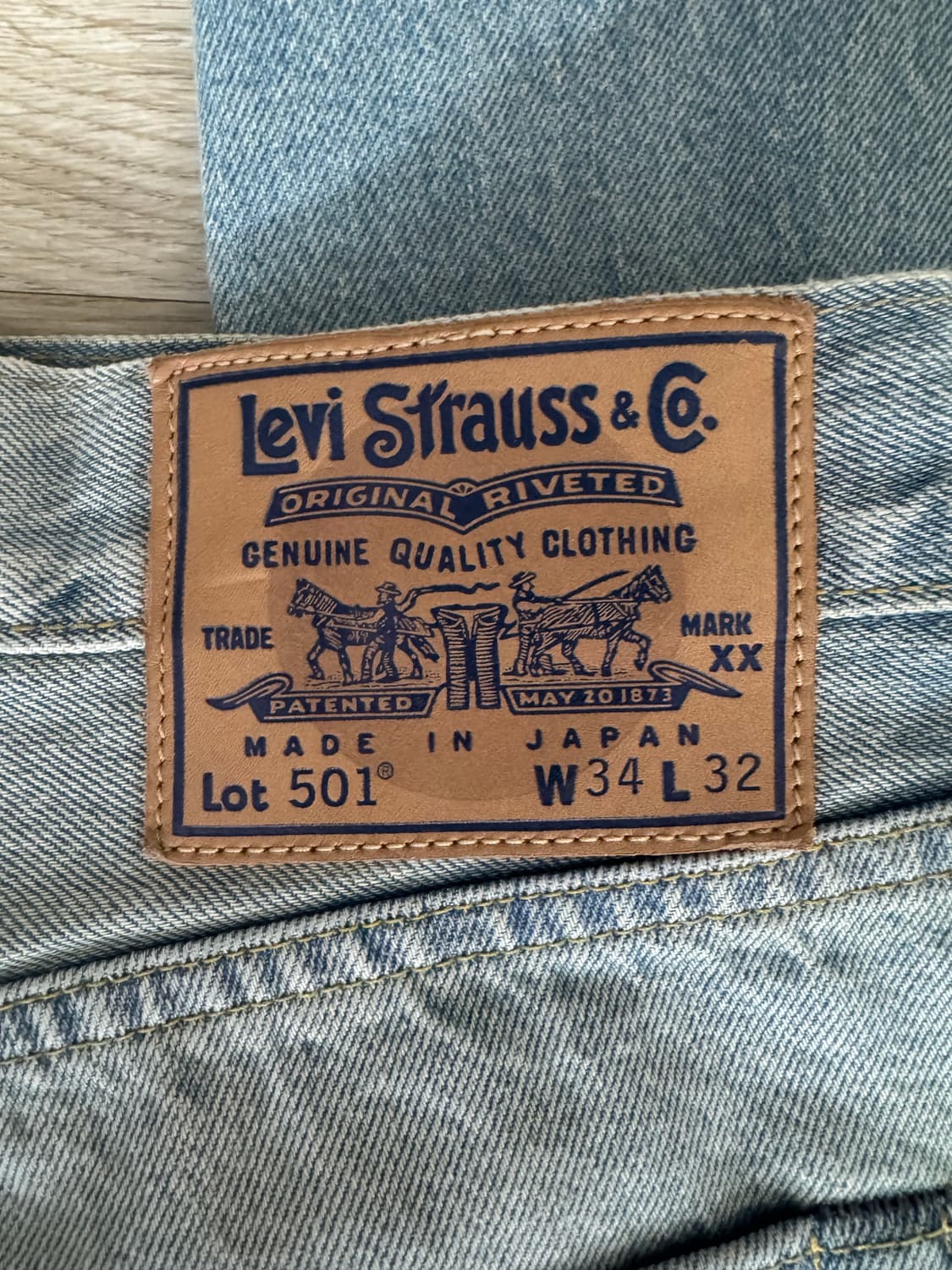 리바이스 블루탭 BLUETAB 1980s 501 34사이즈 상품이미지2