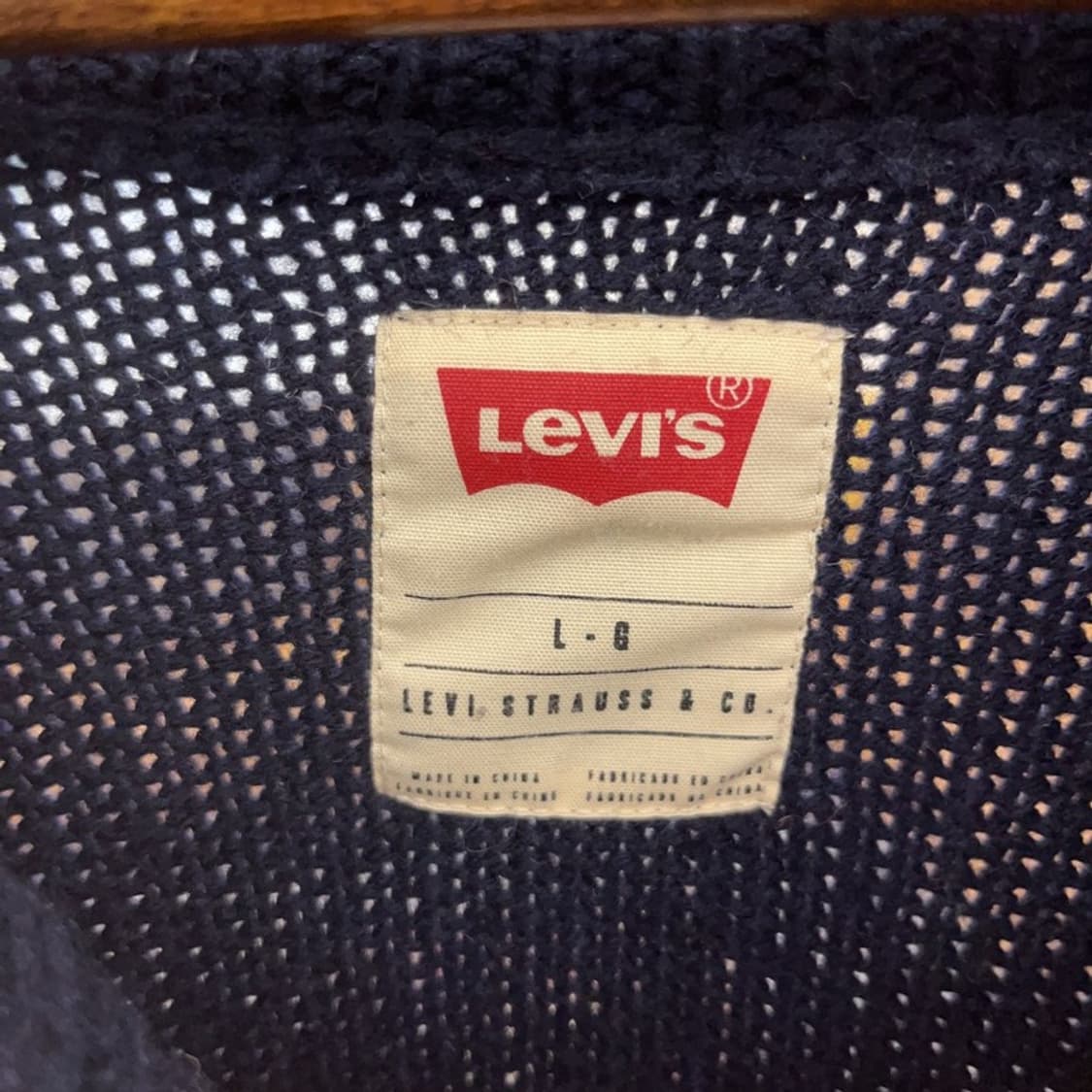 리바이스 노르딕 울 코위찬 홀리데이 숄카라 니트 L C08784 상품이미지5