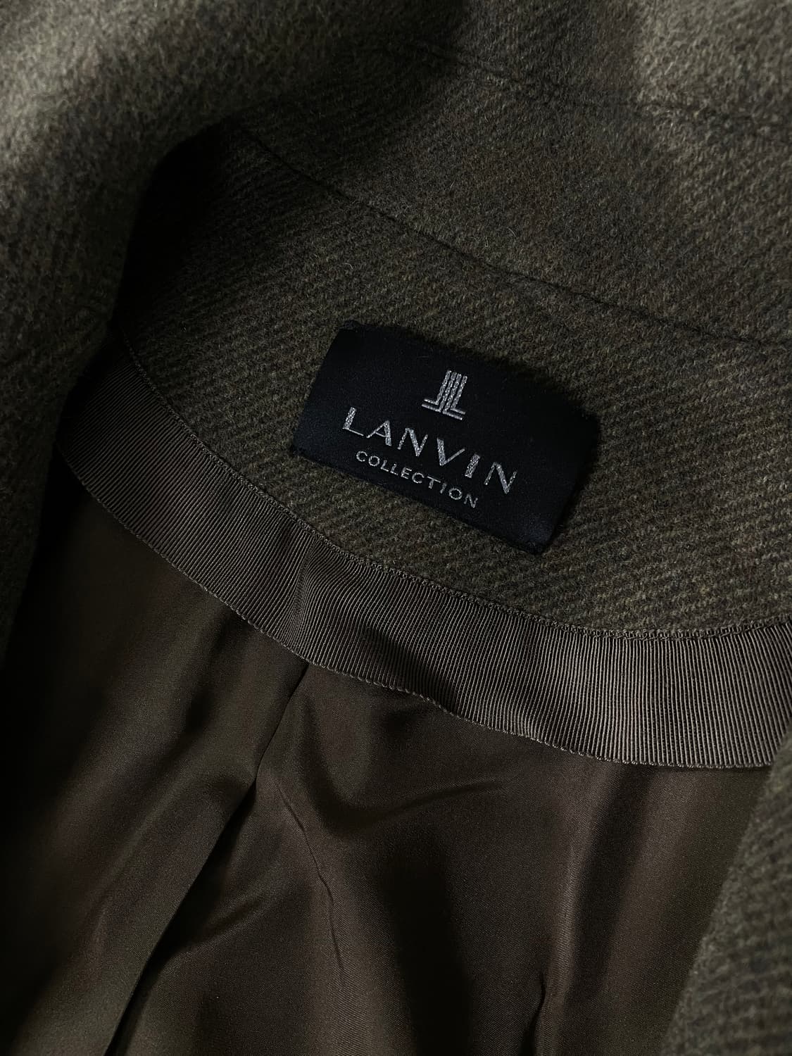 [M] 랑방 컬렉션 헤링본 오버핏 코트 상품이미지8