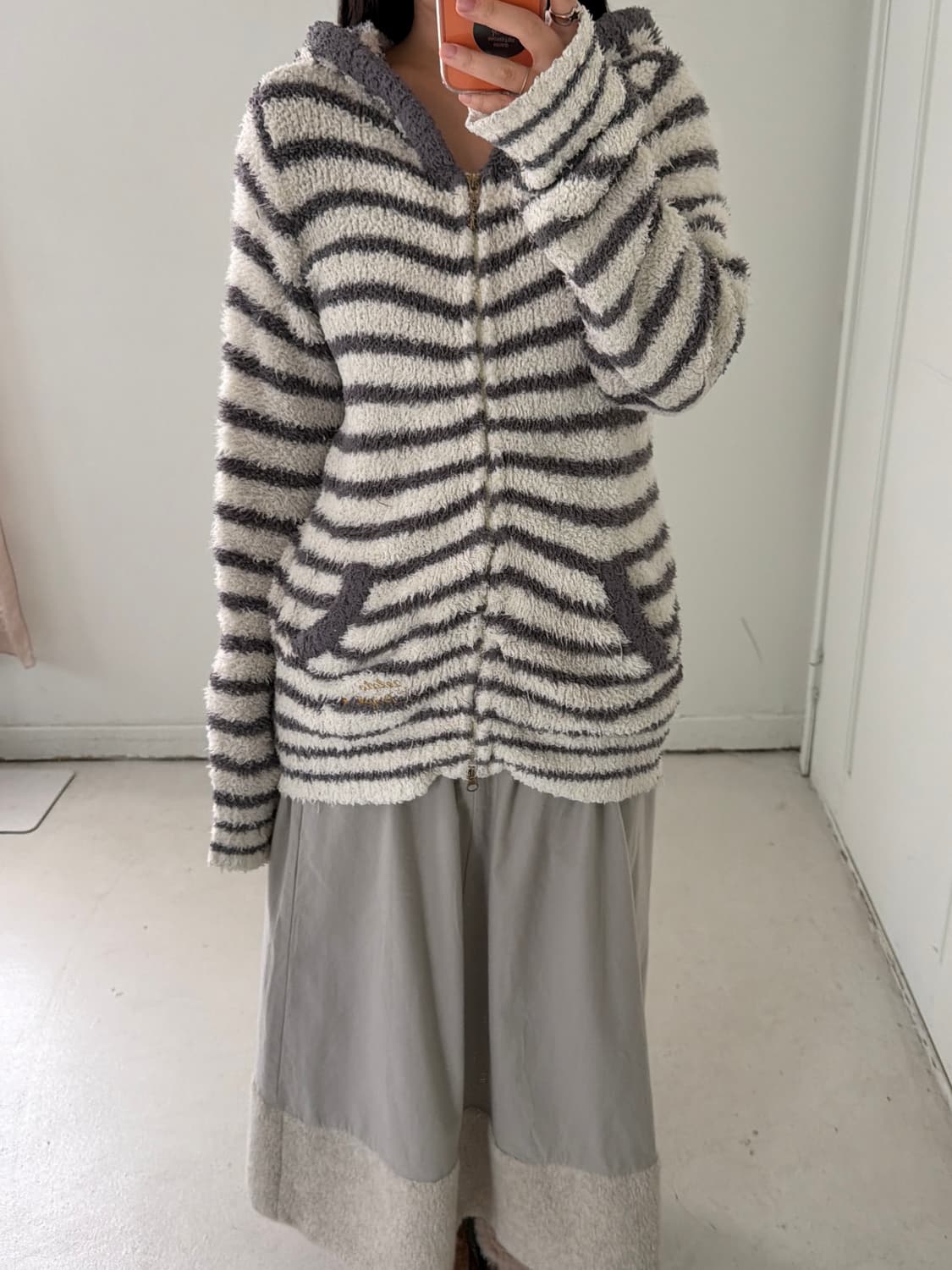 일본빈티지 모리 후리스 롱스커트 상품이미지5