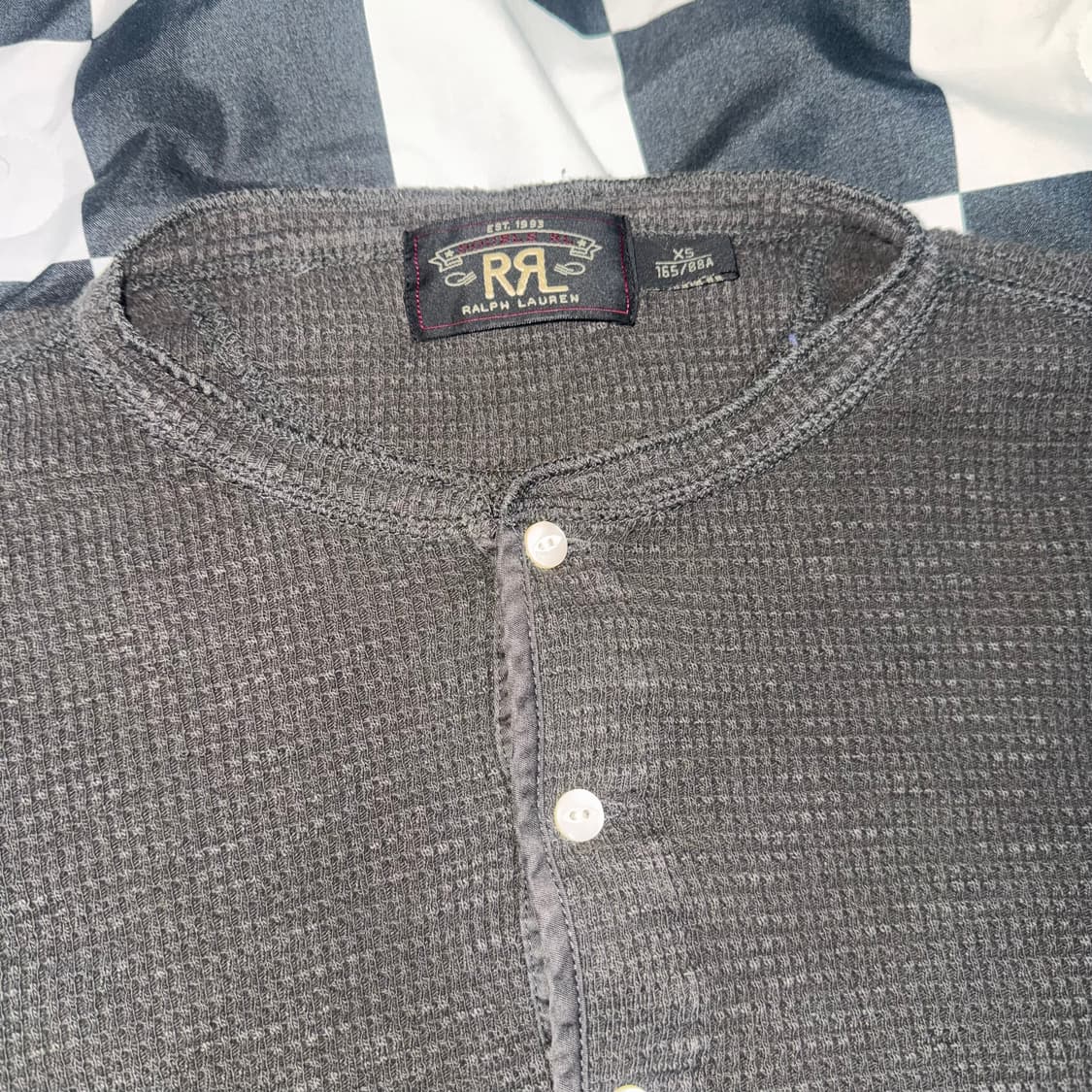 RRL 와플 헨리넥 그레이 상품이미지3