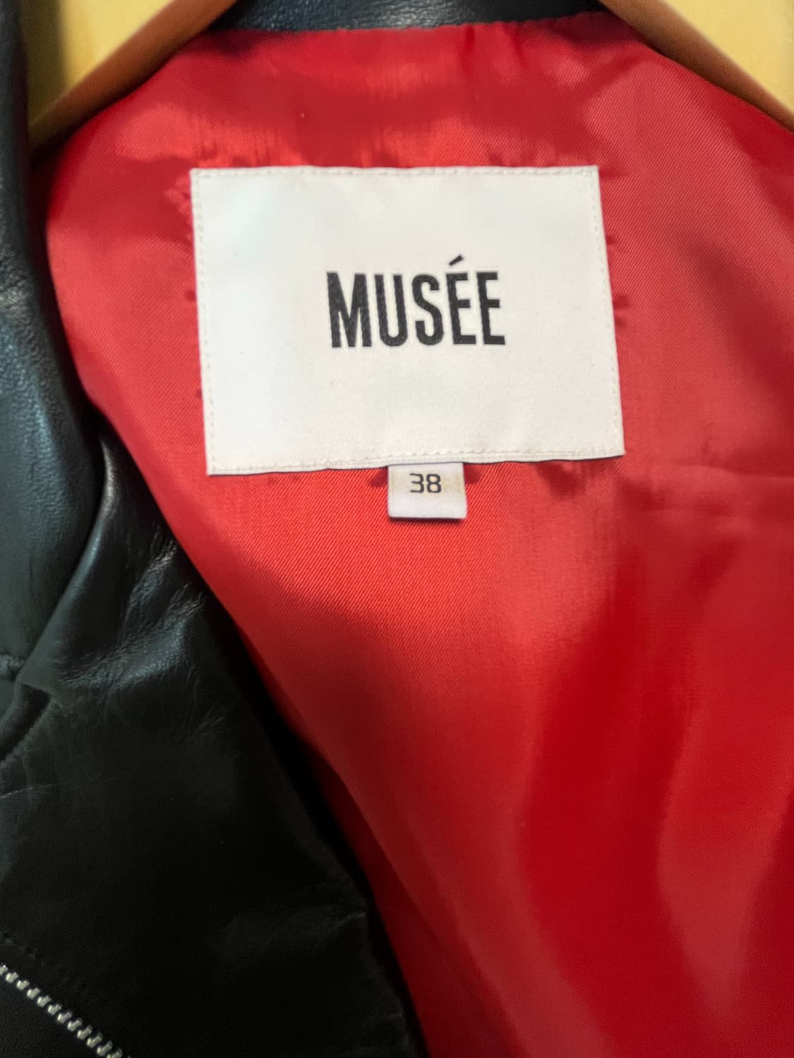 뮤제(musee) 양가죽 라이더 자켓(38사이즈) 상품이미지5