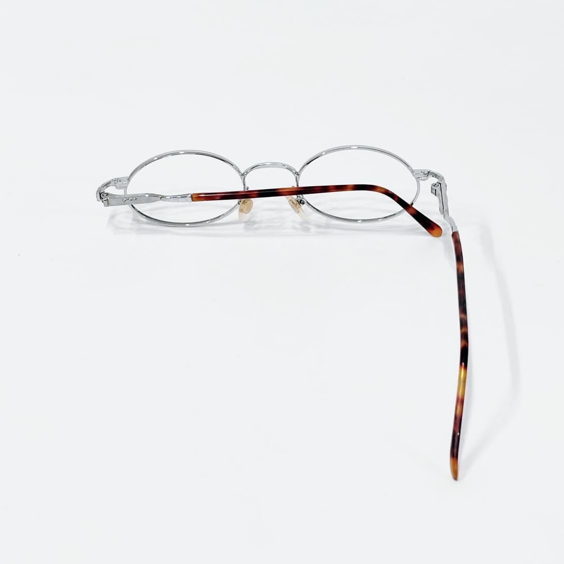 TOP 실버 오벌 메탈 데드스탁 빈티지안경 상품이미지3