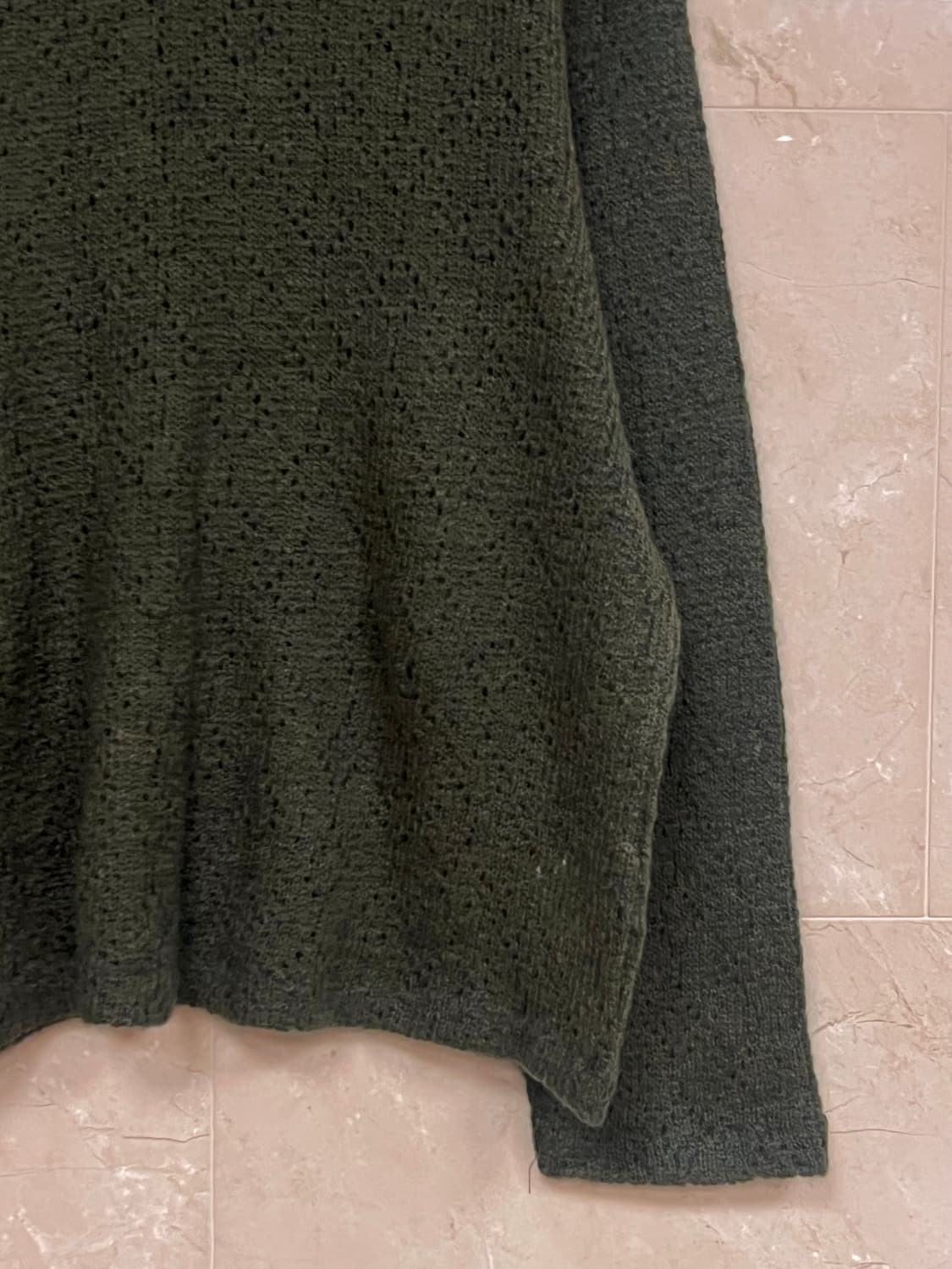 아워레가시 펀칭니트 카키 (맨즈50) 상품이미지3