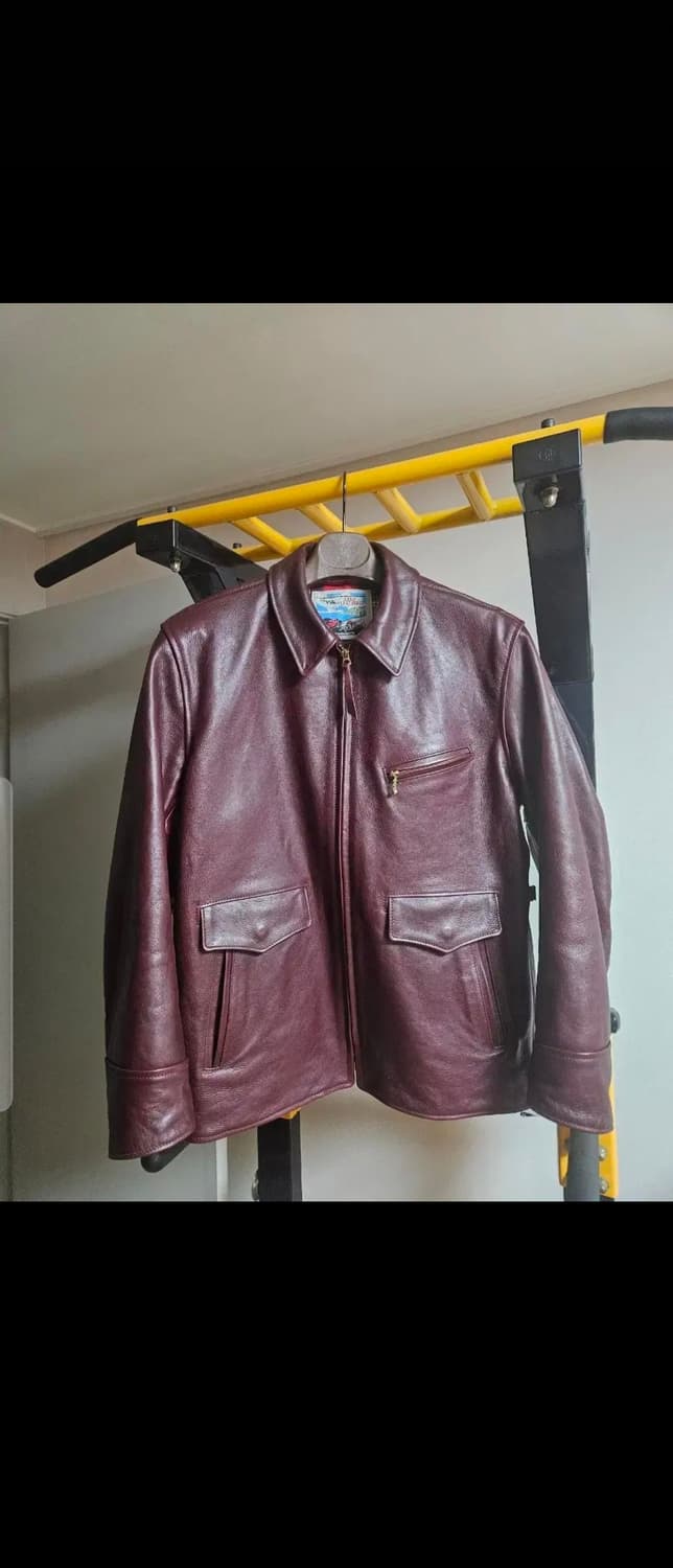 에어로레더 롱 하프벨트 코도반 44사이즈 상품이미지1