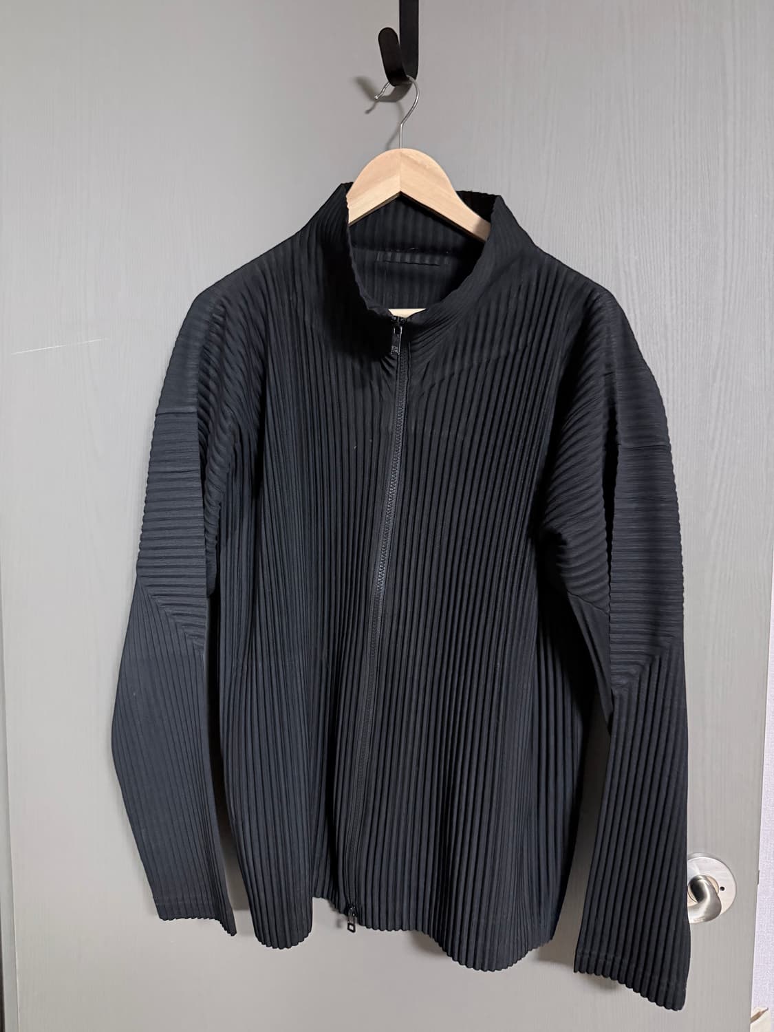 3size) 옴므플리셰 플리츠 집업 자켓 상품이미지1