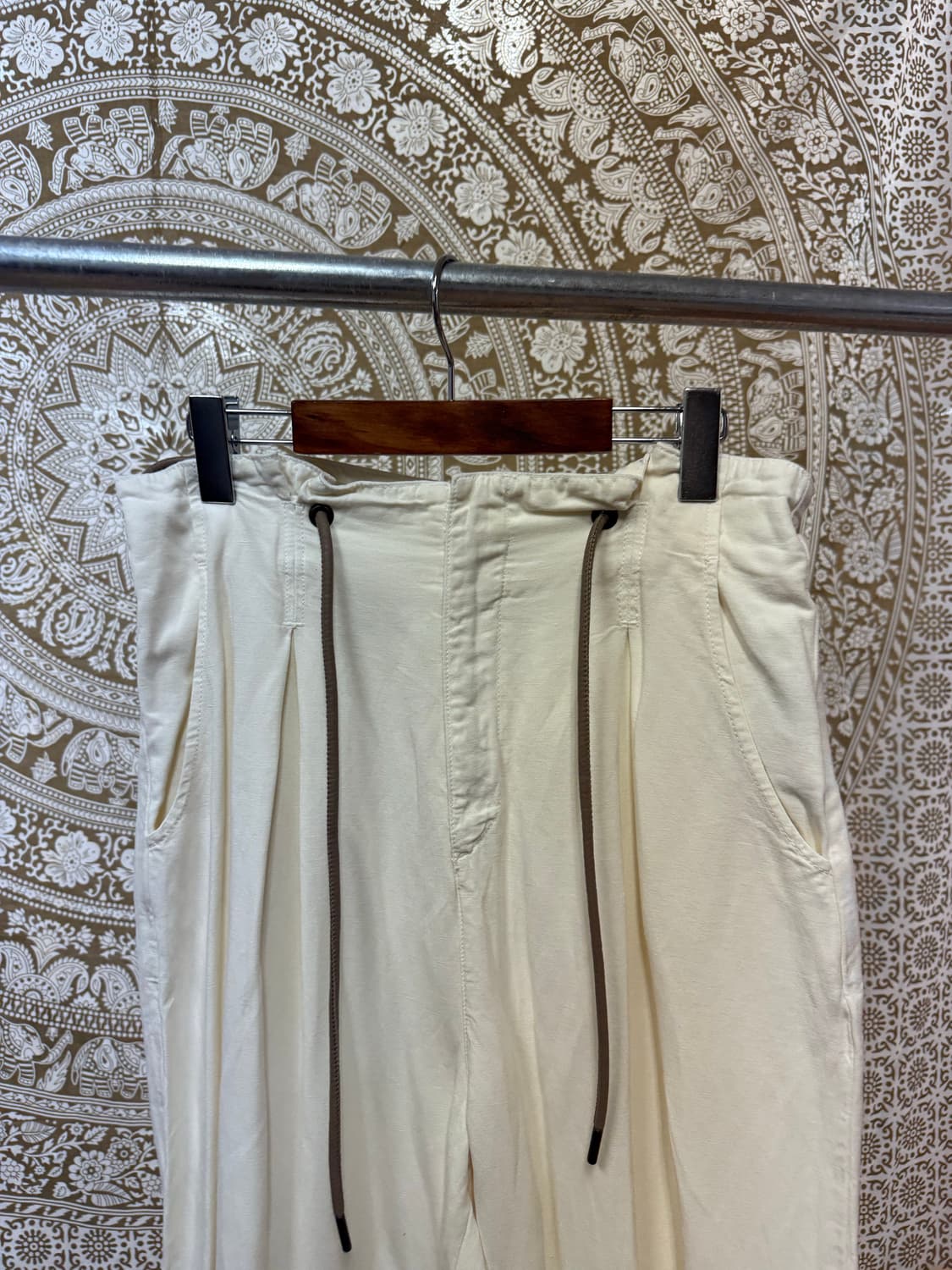 자라 핀턱 밴딩 린넨 팬츠 (Z1002) 상품이미지4