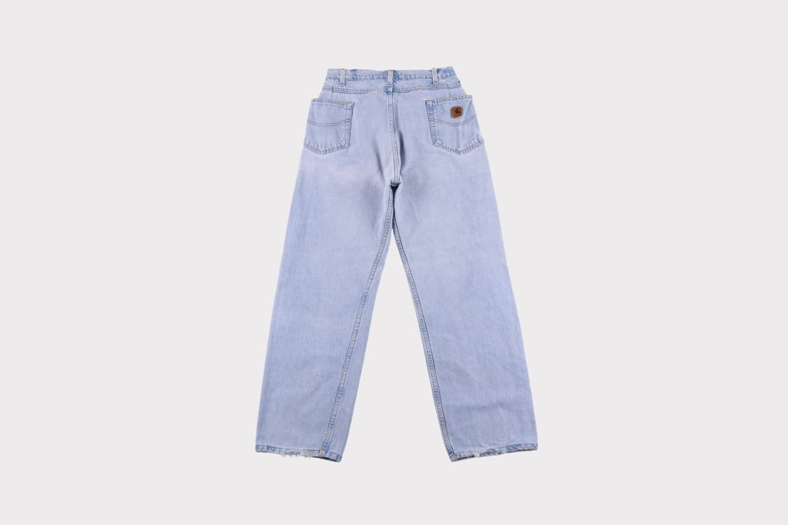 [28인치] 칼하트 리메이크 원턱 와이드 데님팬츠 상품이미지1
