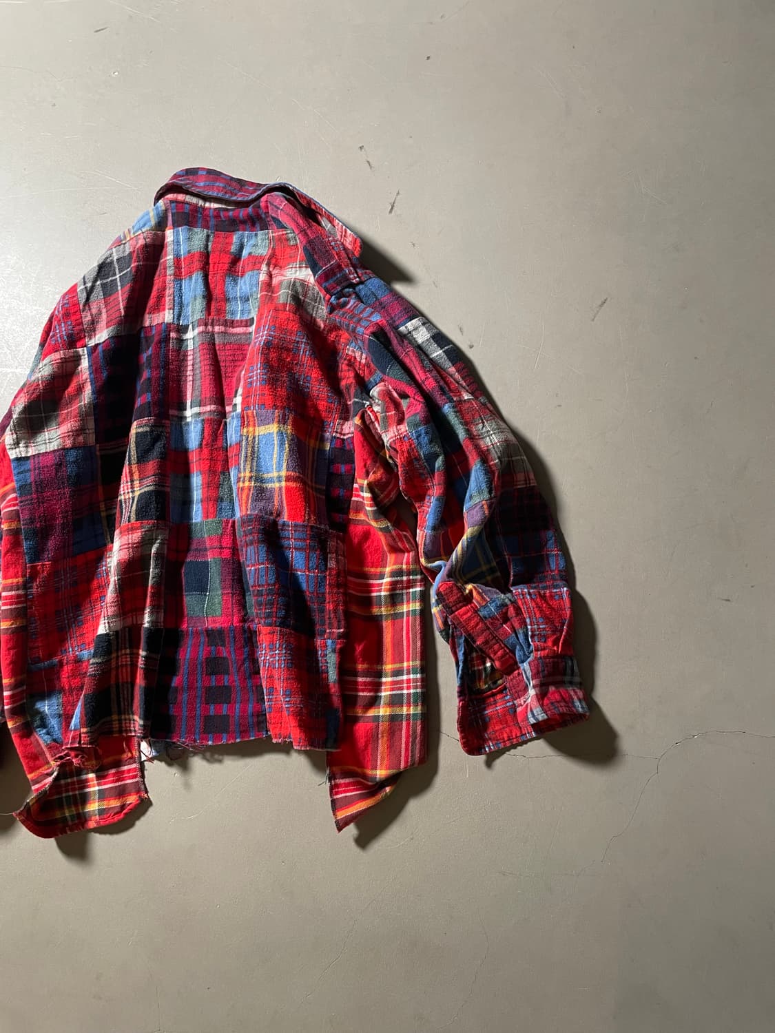 H•d Vintage R•M  Patchwork Flannel Shirt 상품이미지5