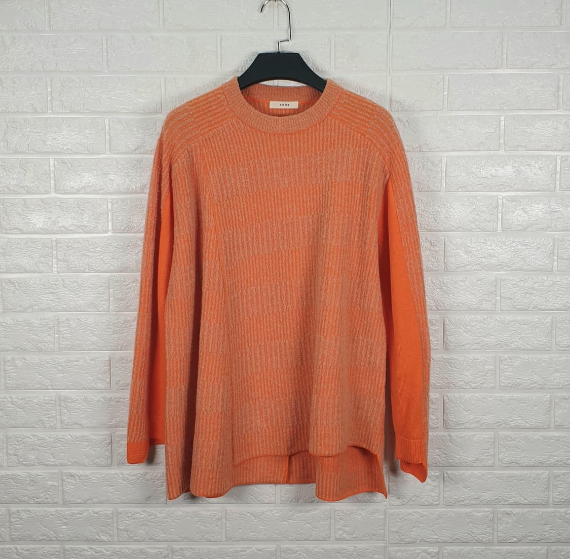 [F]시스템 언발란스 루즈핏 모직 니트 상품이미지1