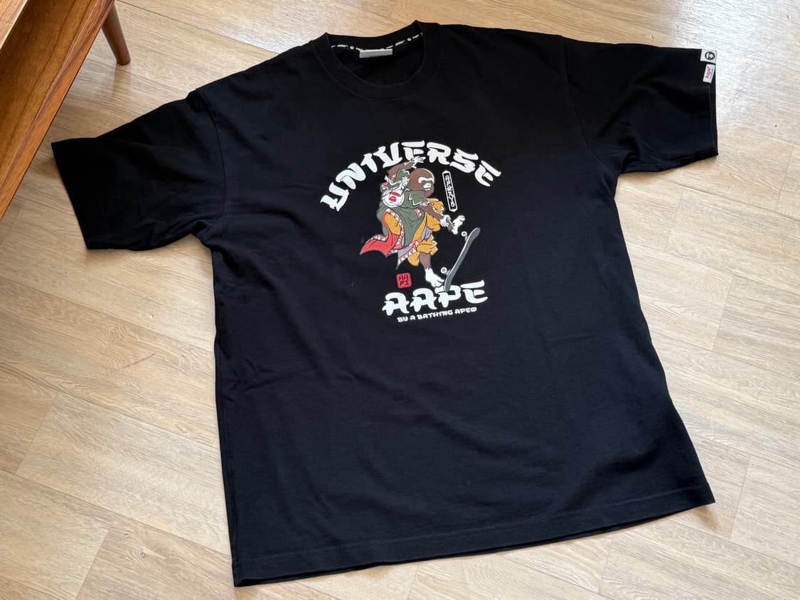 AAPE Theme Universe Tee 에이프 테마 유니버스 티 블랙 상품이미지2