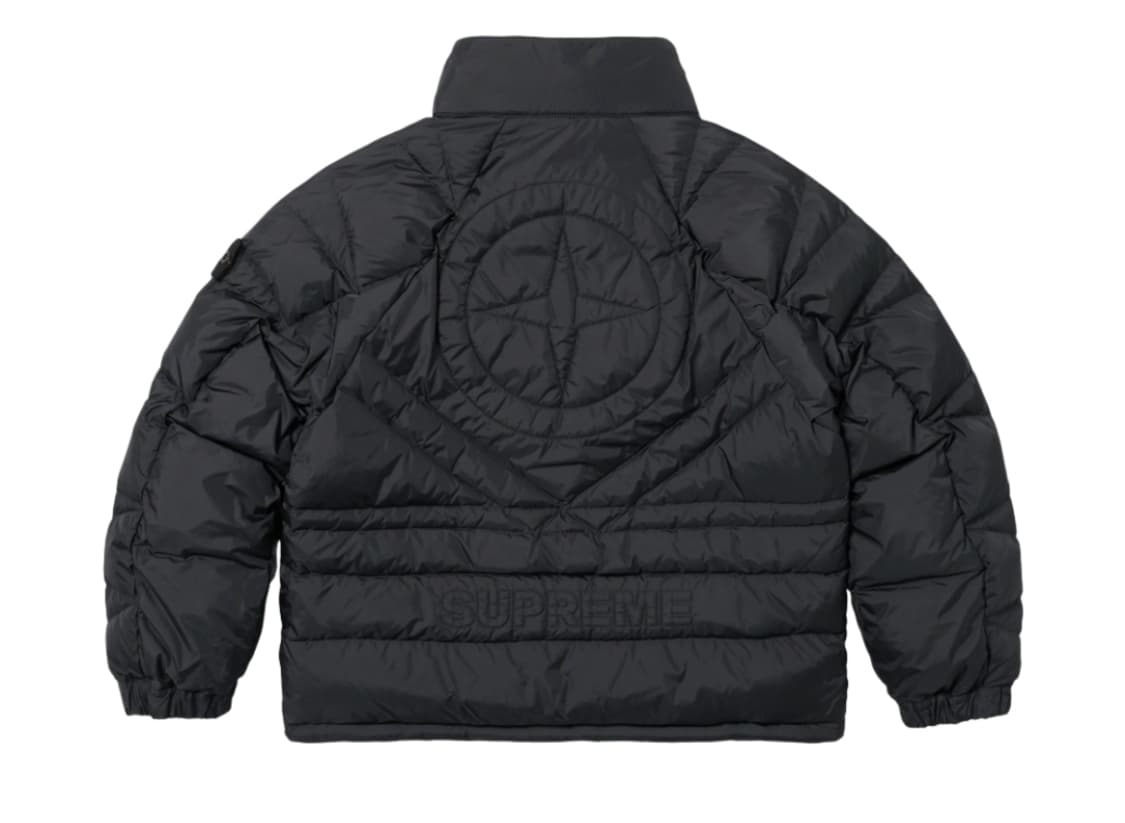 [M]슈프림 스톤아일랜드 리버시블 다운 패딩 블랙 상품이미지5