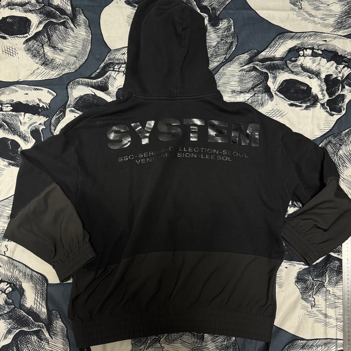 시스템옴므 백로고 후드티  95 사이즈 상품이미지1