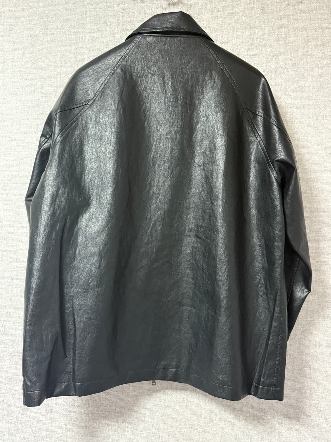 비건레더 파이어맨 하프자켓 블랙 M 상품이미지3