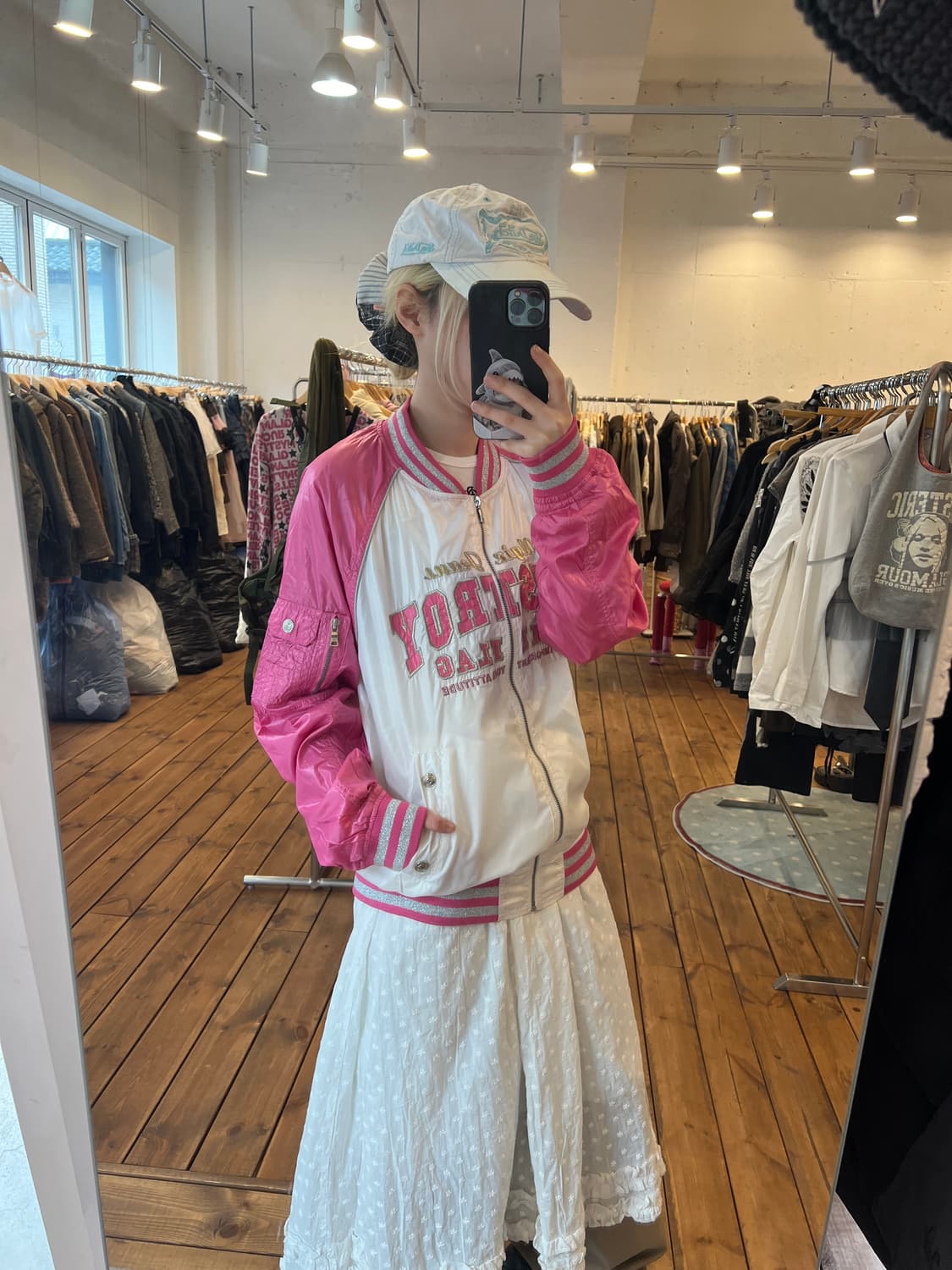 UGIZ 핑크 나일론 집업  상품이미지3