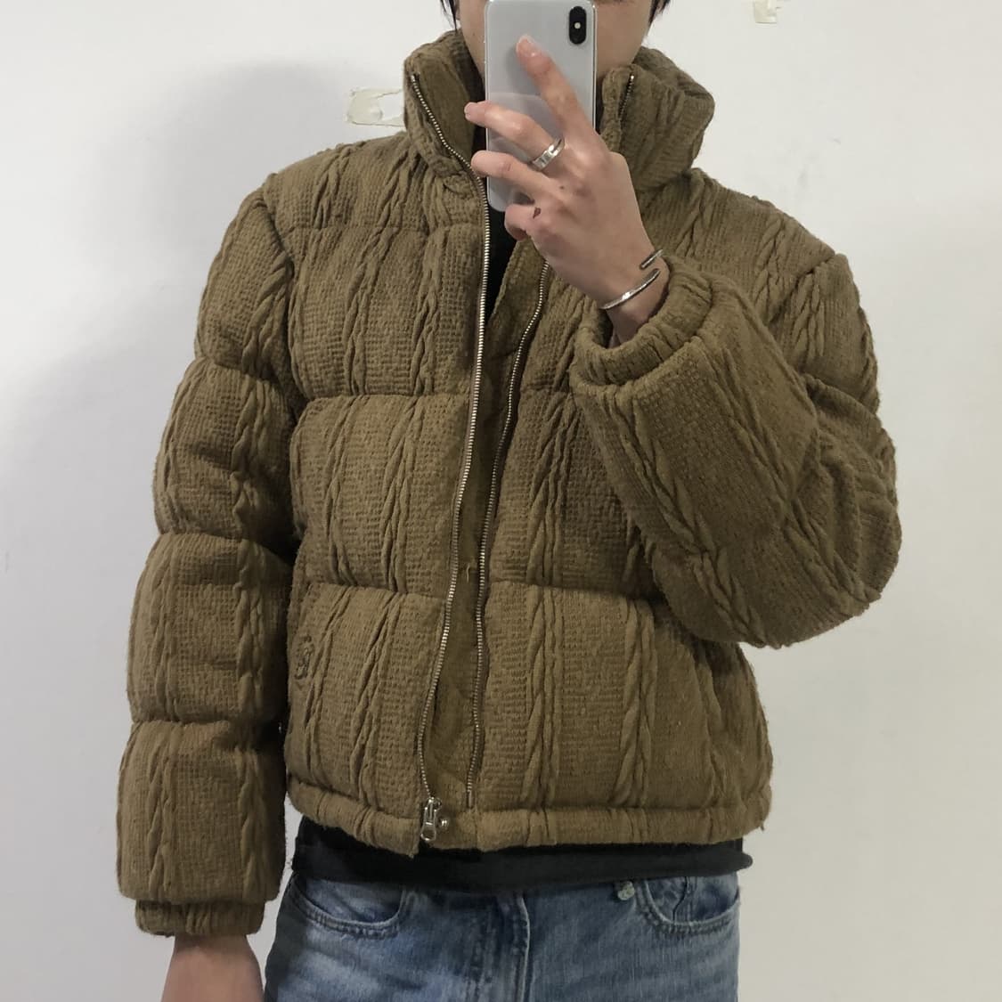 프렌다 트위스트 니트 패딩 상품이미지3