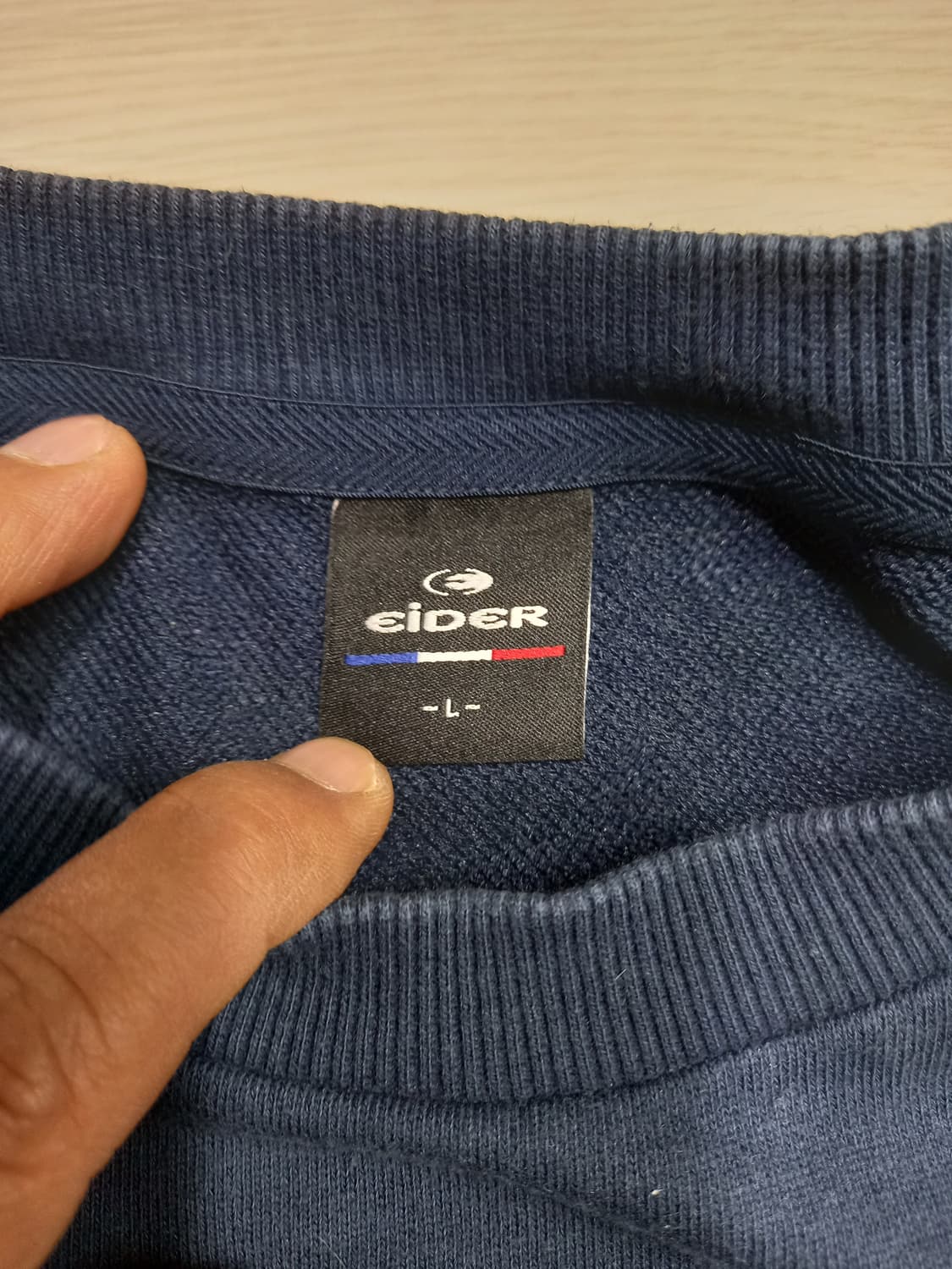 L-XL eider 봄가을용 맨투맨 네이비 L-691 상품이미지4