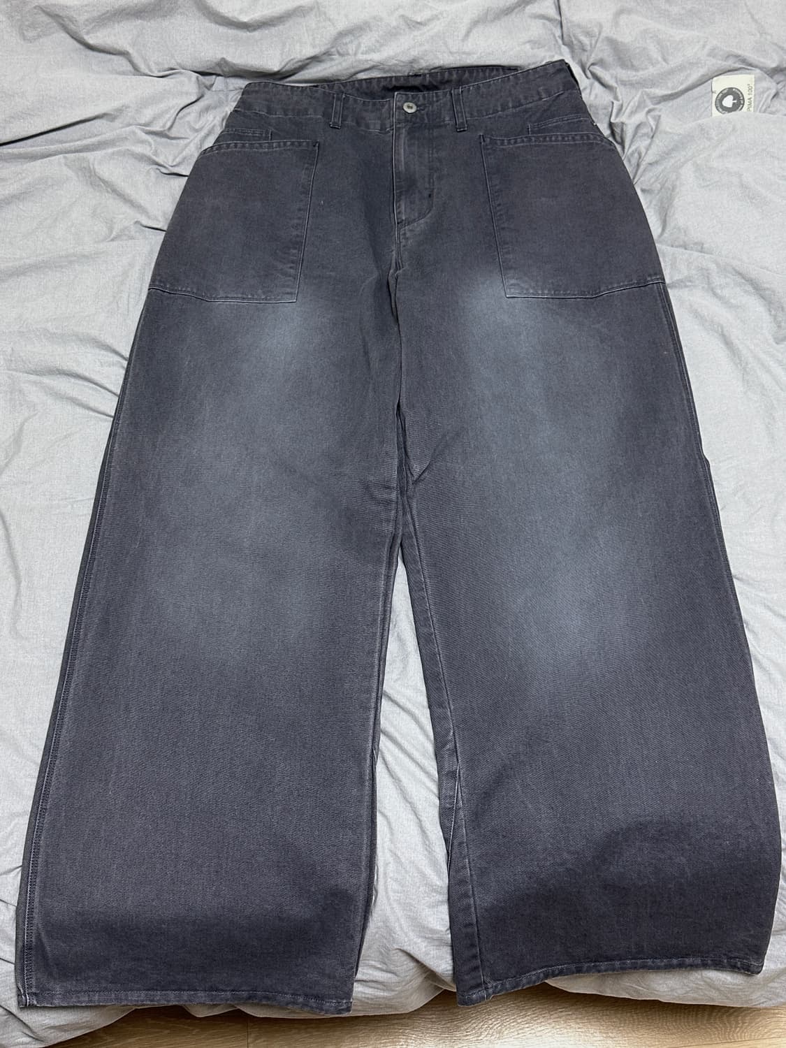 3) 폴리테루 코튼 퍼티그팬츠 미드 그레이 상품이미지1