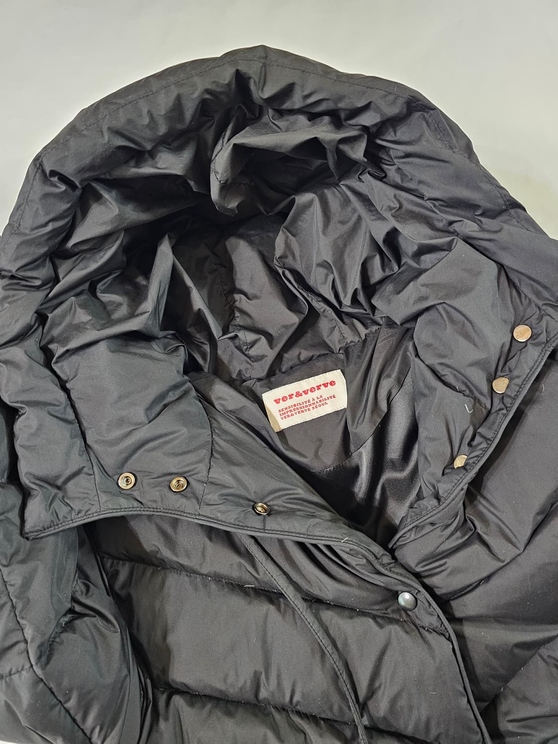 버앤버브 후드 덕다운 로지송 패딩 자켓 상품이미지9