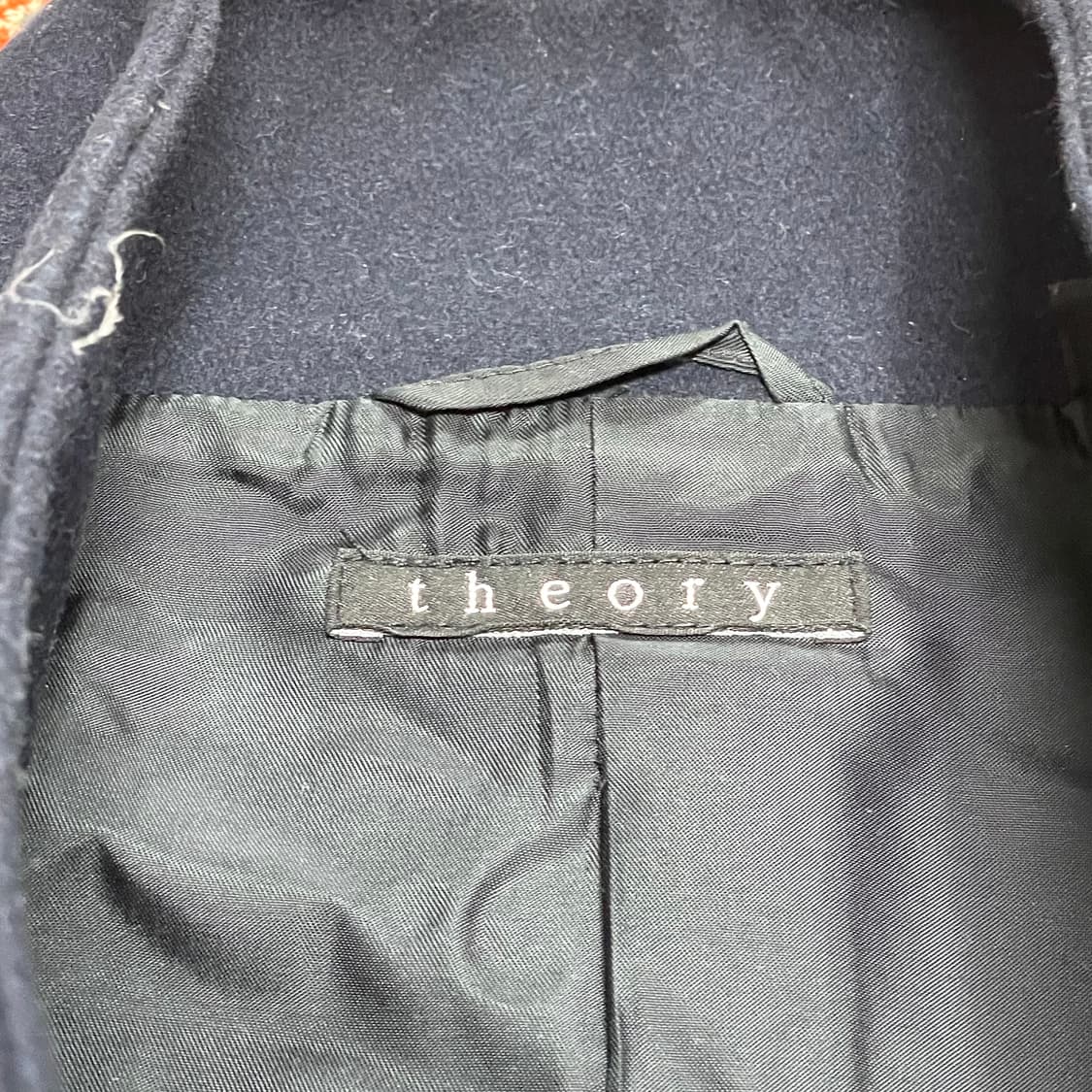 띠어리 네이비 울혼방 롱 코트 남성XL  상품이미지3