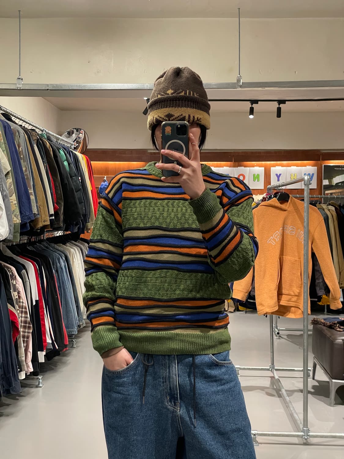 빈티지 케이블 니트 상품이미지1