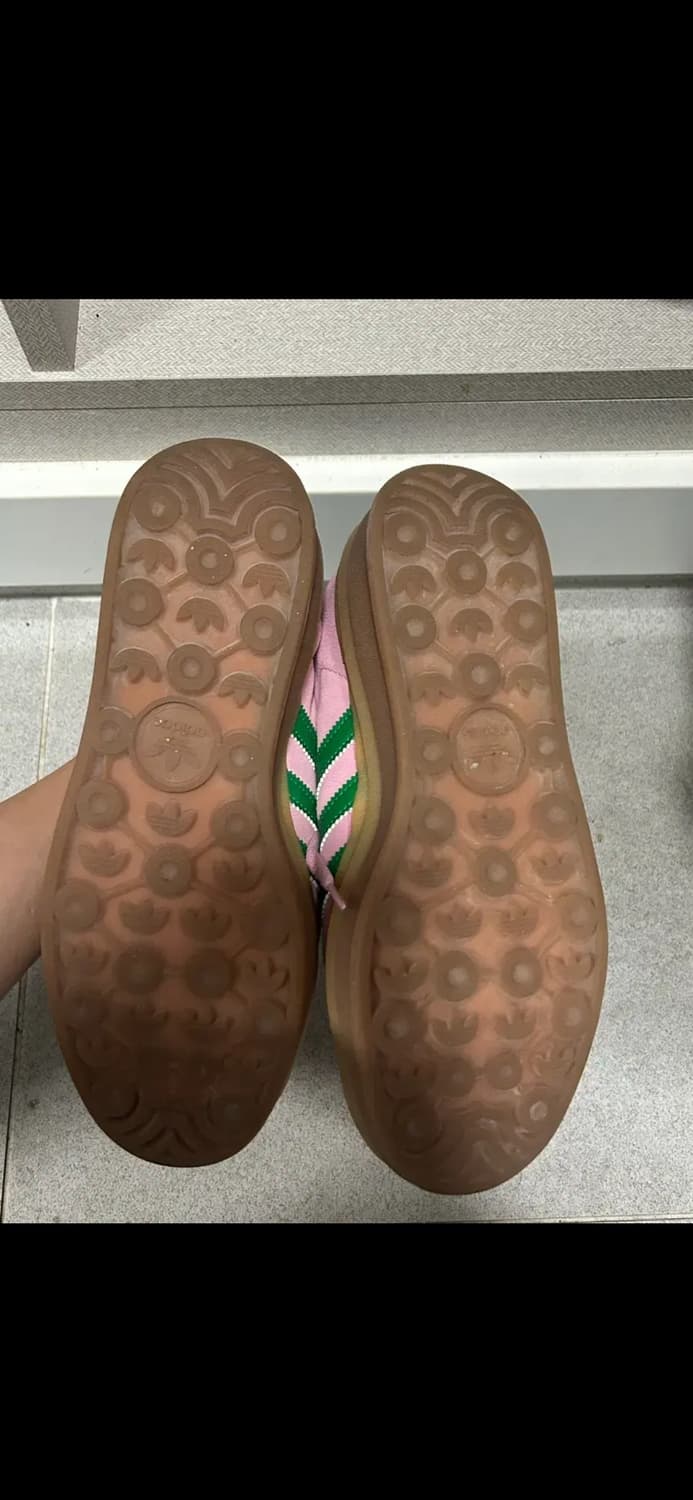 아디다스 가젤 볼드 핑크 그린 플랫폼 스니커즈 240 상품이미지8